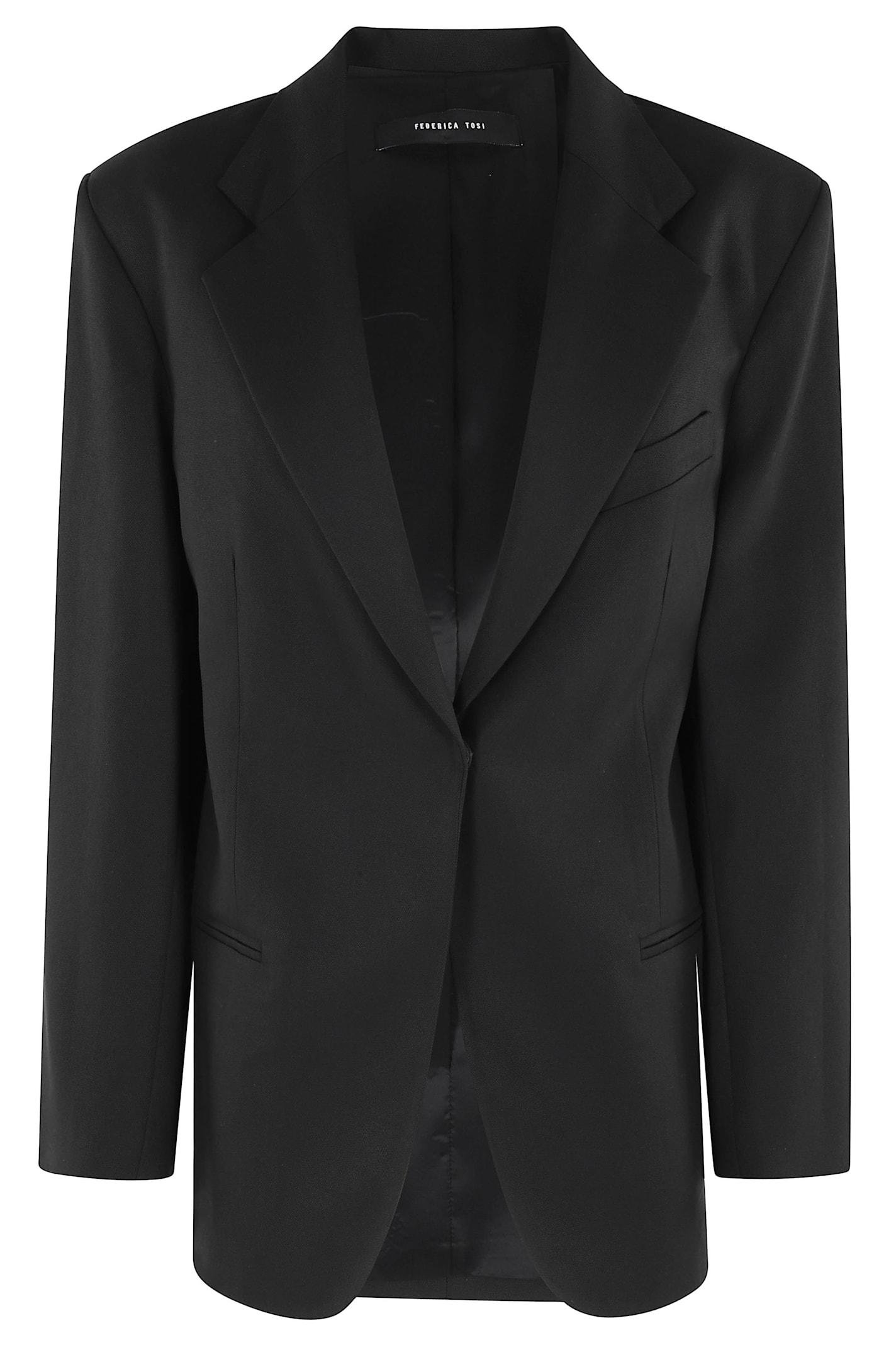 federica tosi blazer over in canvas