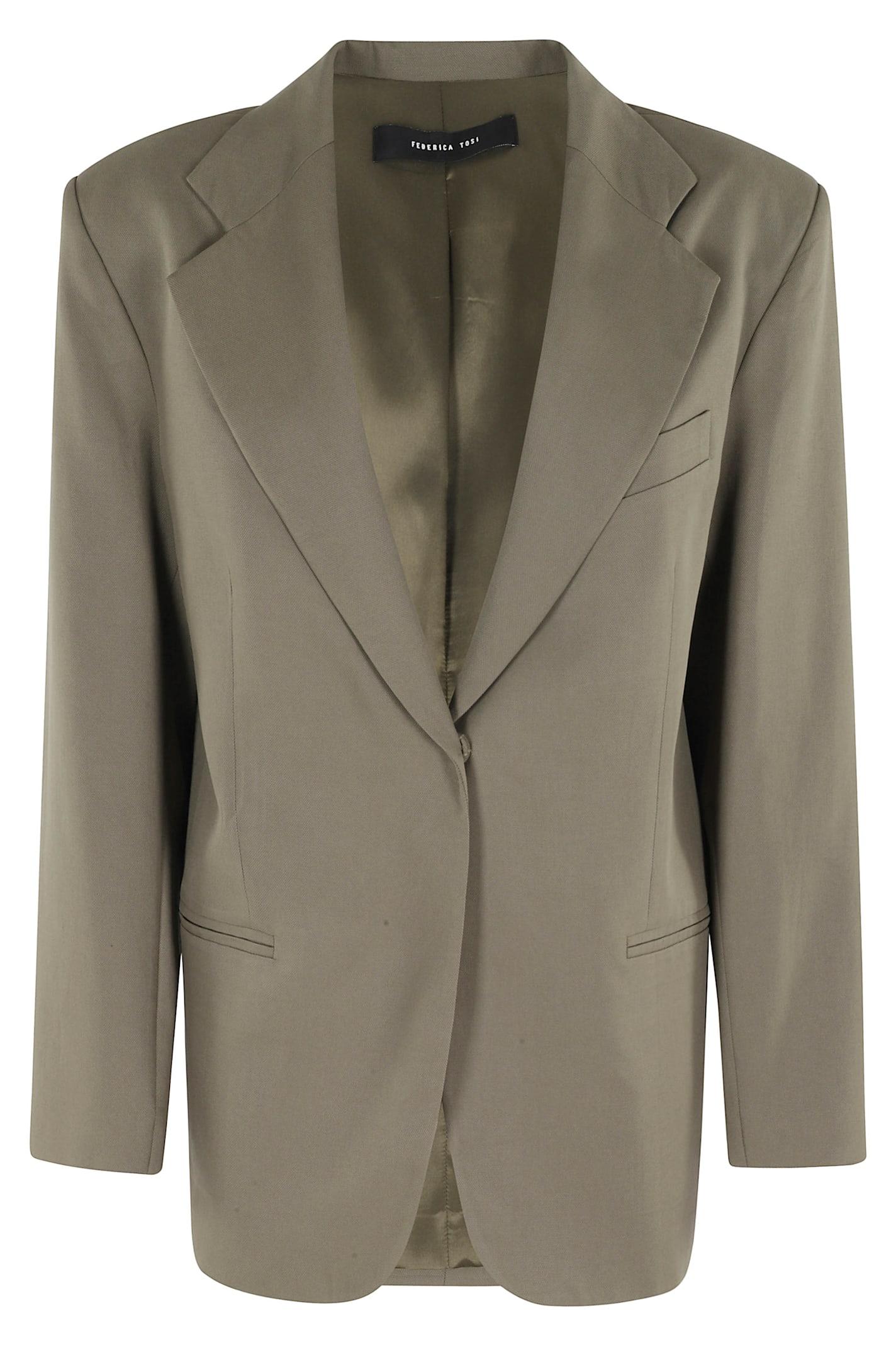federica tosi blazer over in canvas
