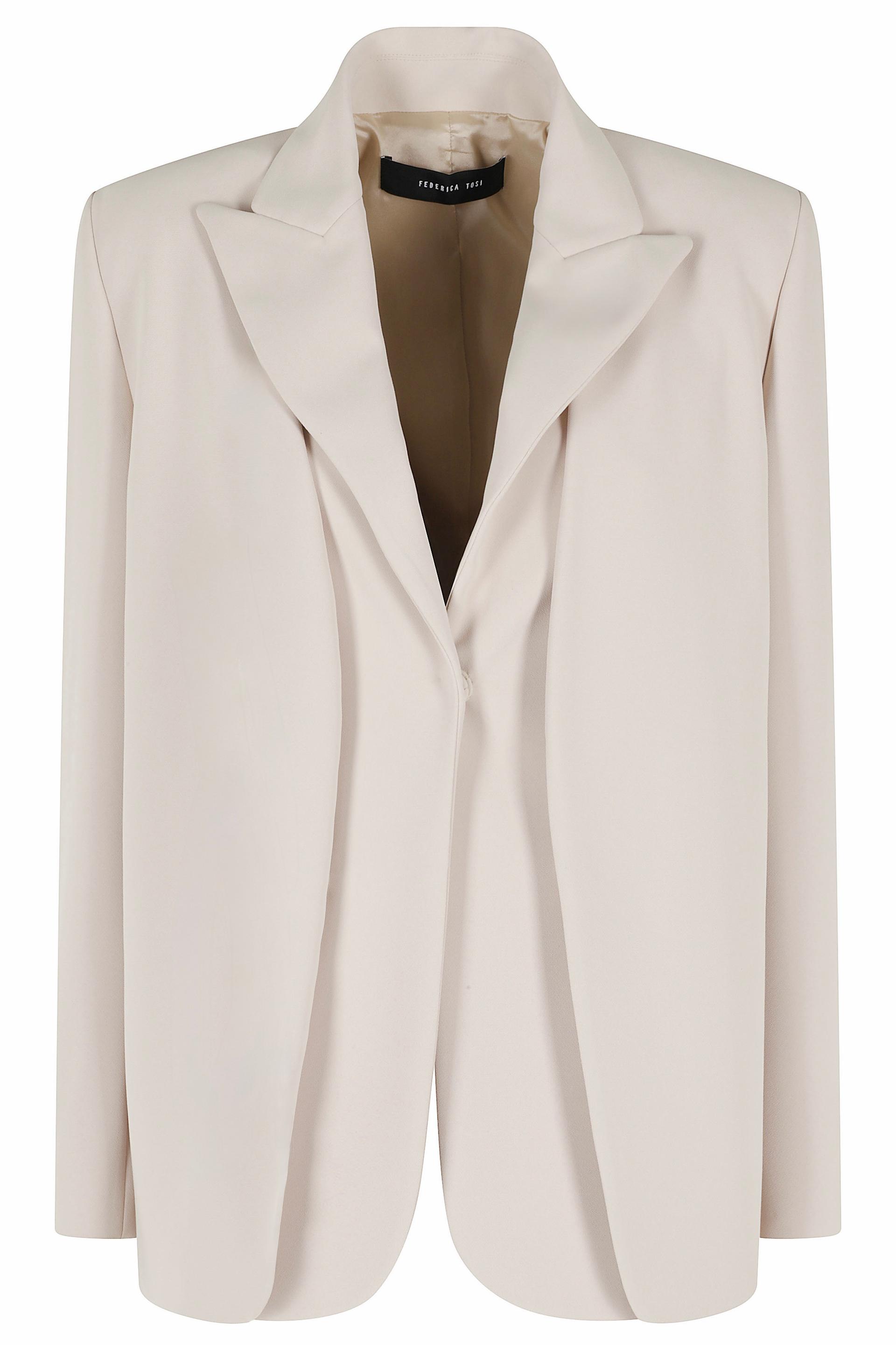 federica tosi giacca con gilet cady - 2 pezzi nude & neutrals - women