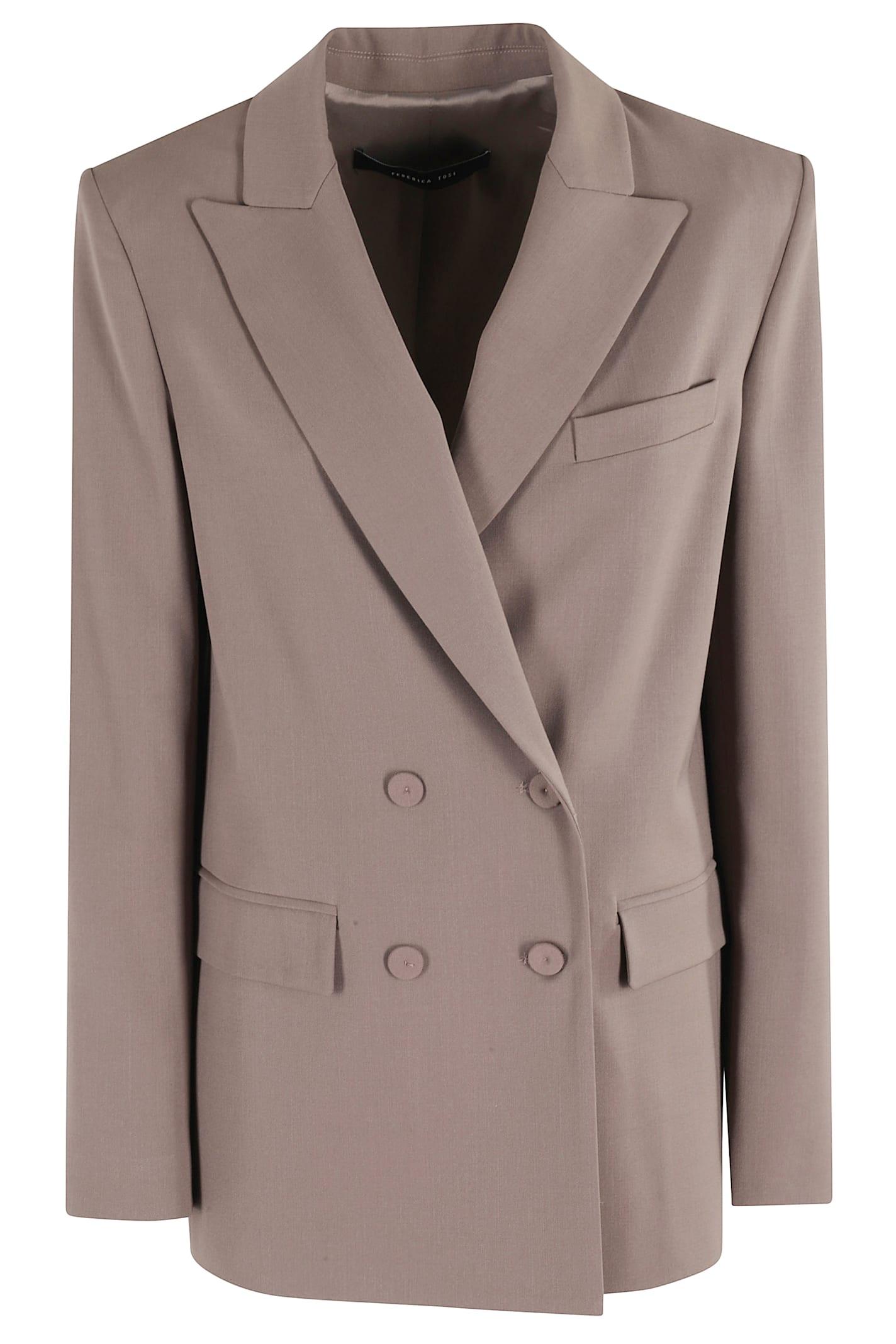 federica tosi giacca doppiopetto frescolana