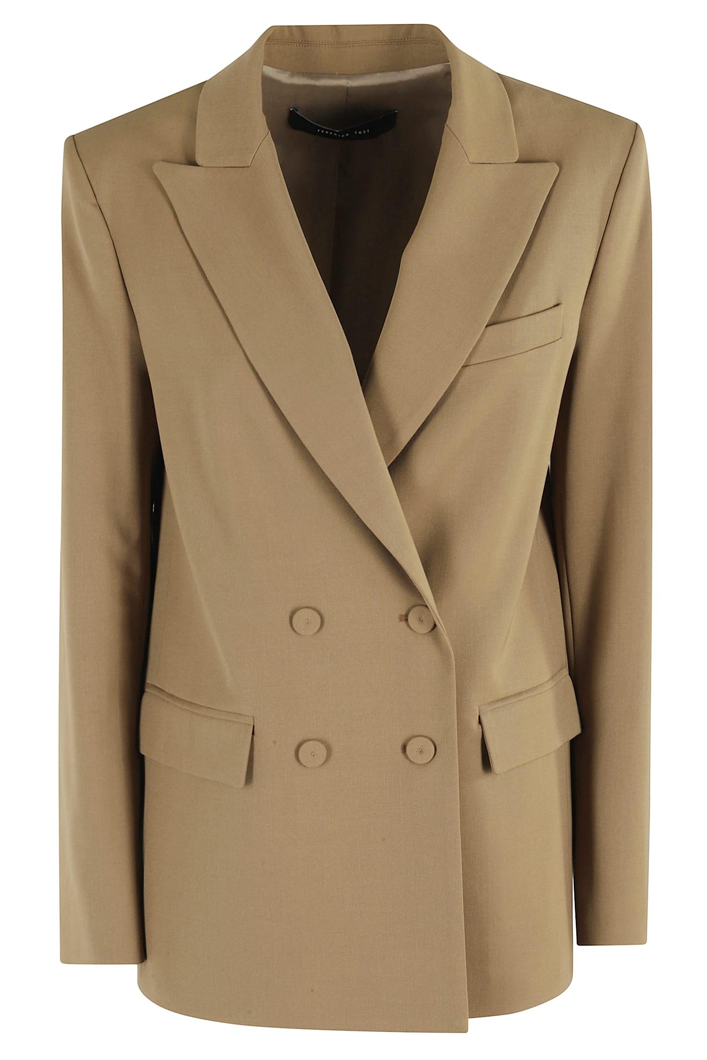 federica tosi giacca doppiopetto frescolana