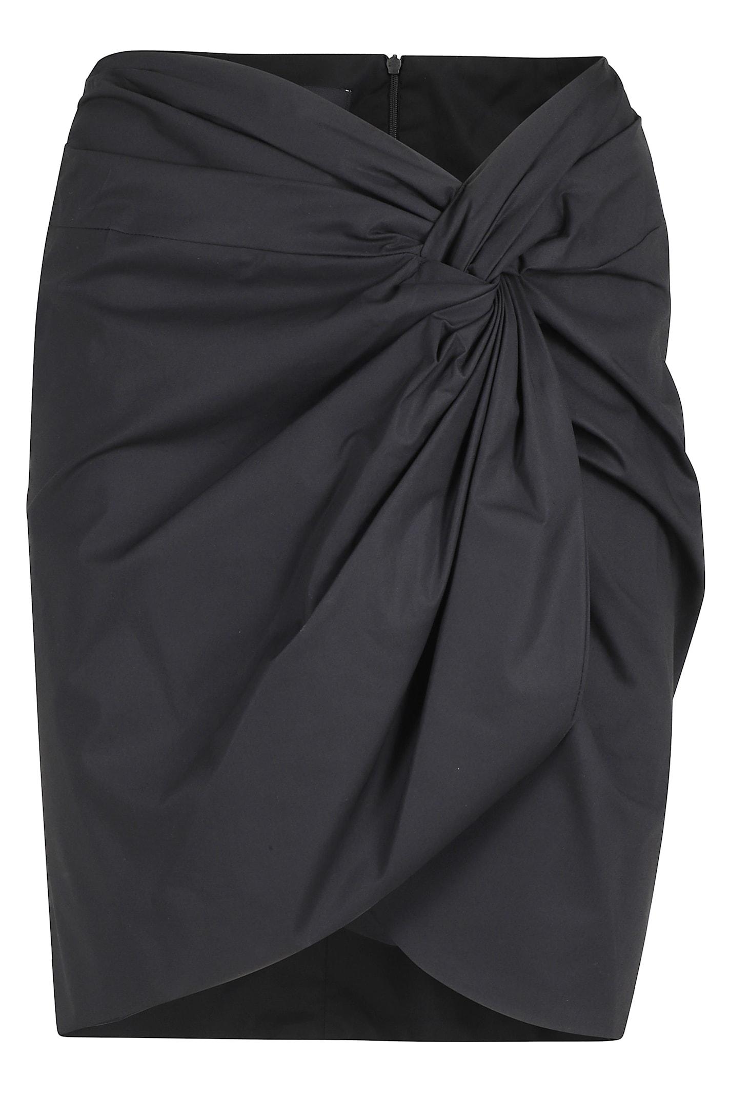 federica tosi gonna corta in popeline con nodo