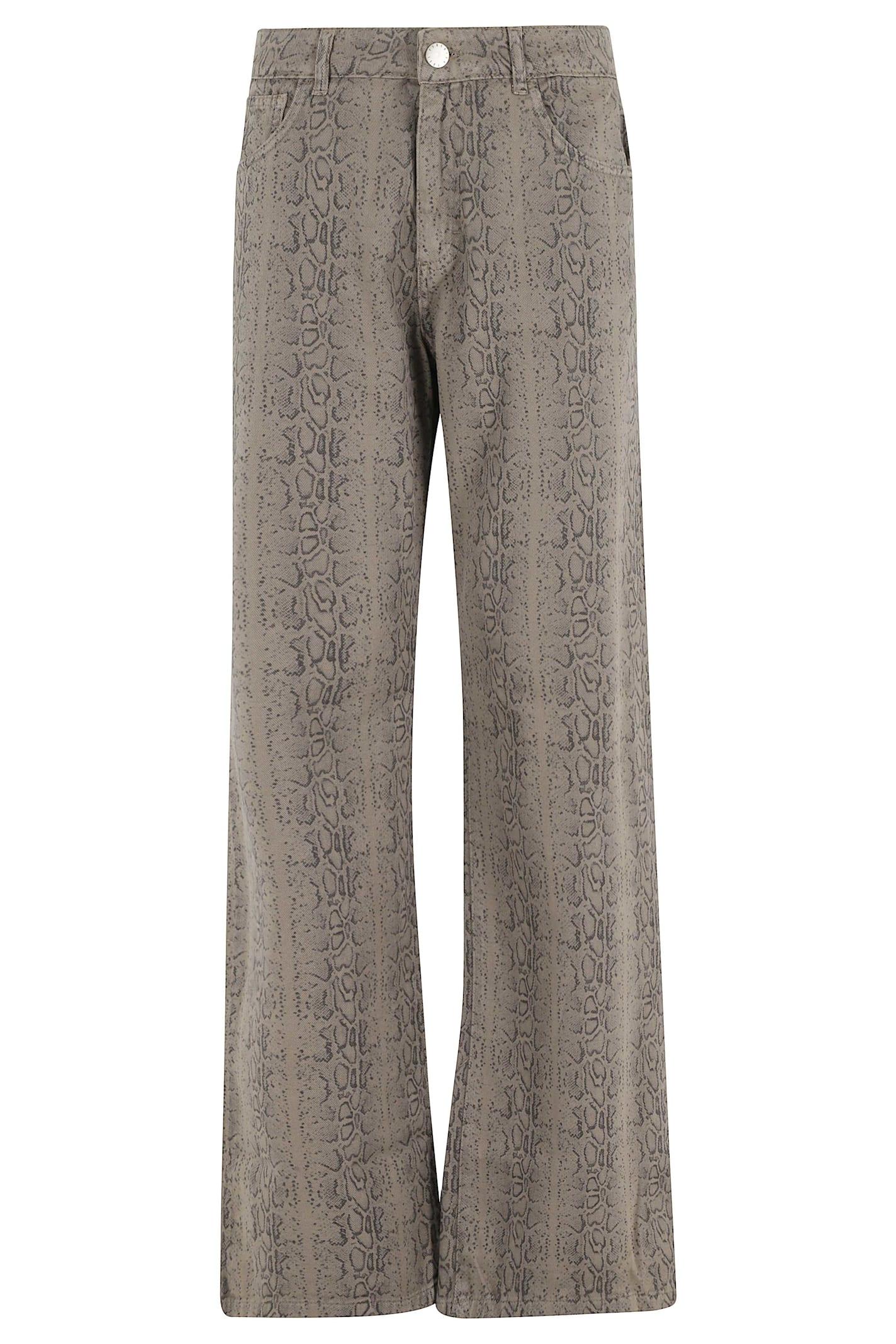 federica tosi jeans in denim pitonato