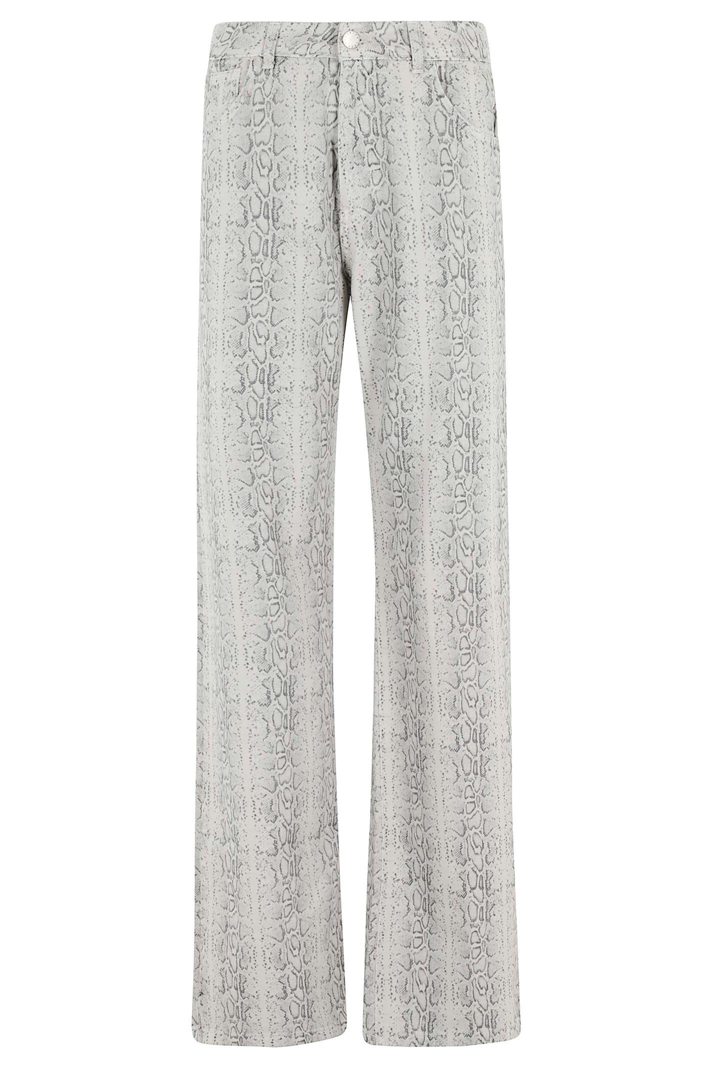 federica tosi jeans in denim pitonato