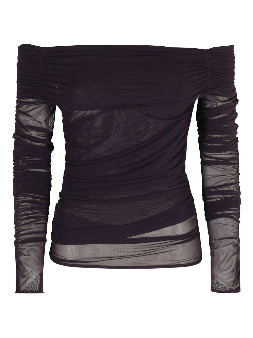 federica tosi off-the-shoulder blouse