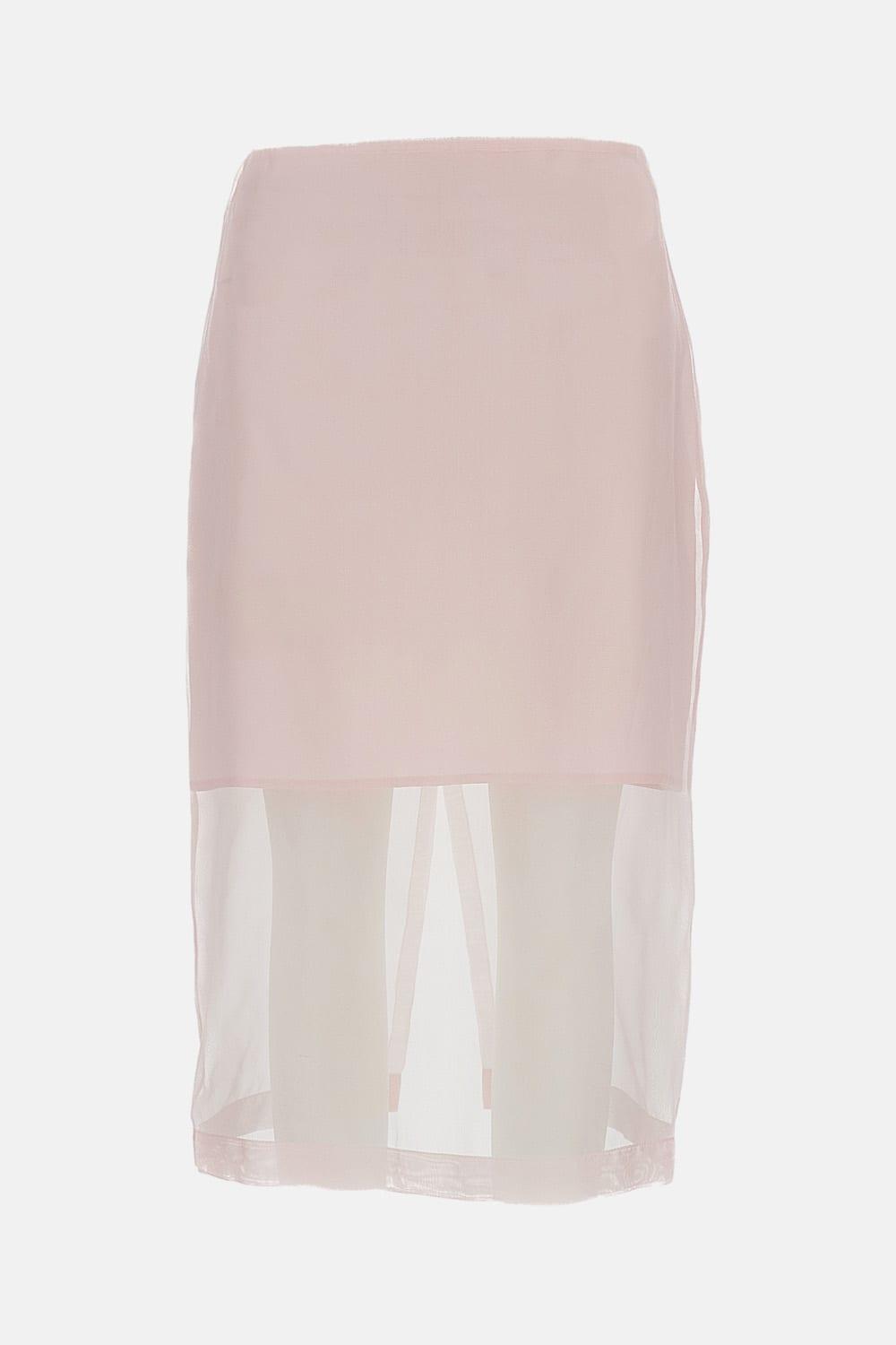 federica tosi organza silk midi skirt