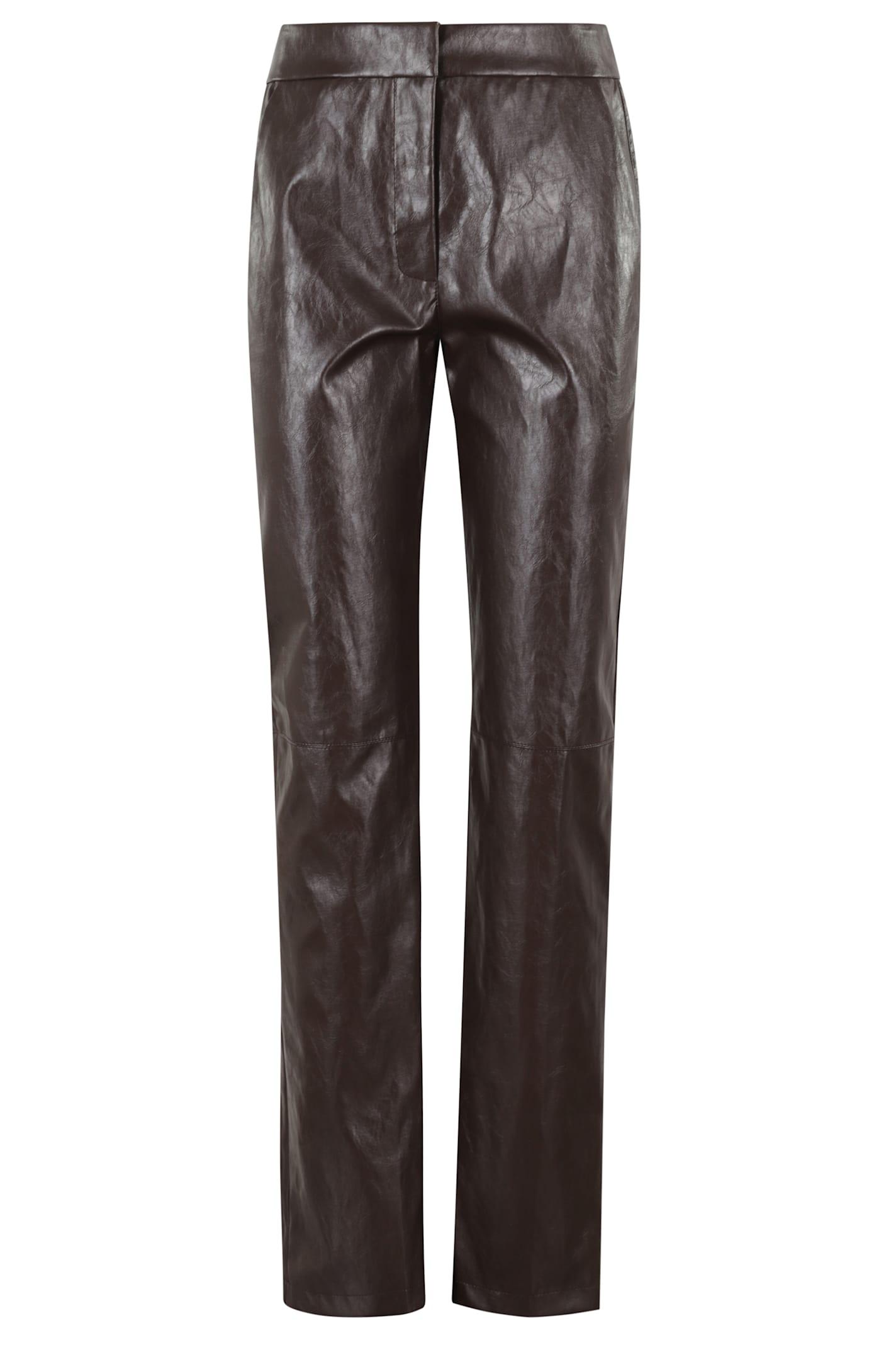 federica tosi pantalone pelle metallo