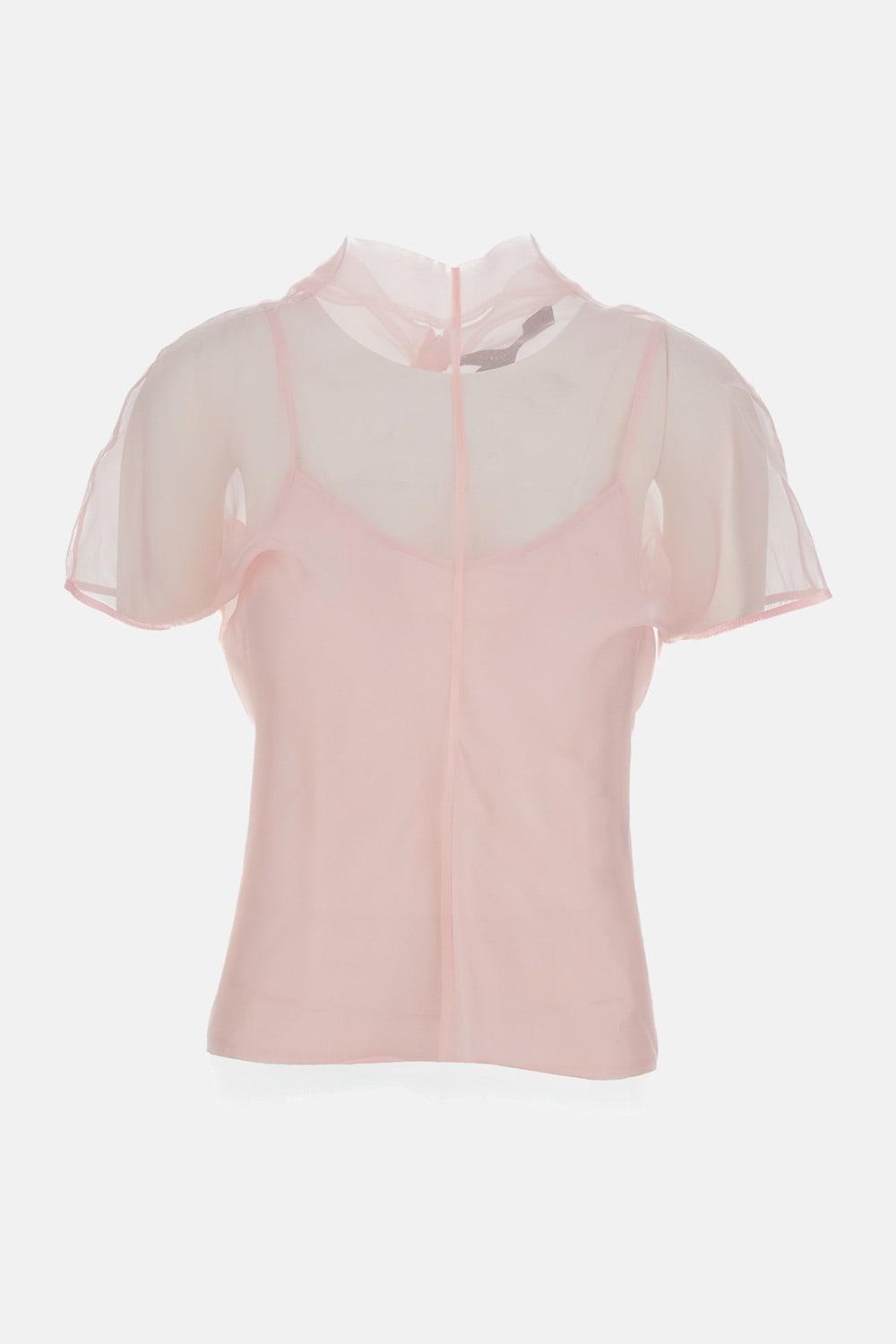 federica tosi silk organza blouse