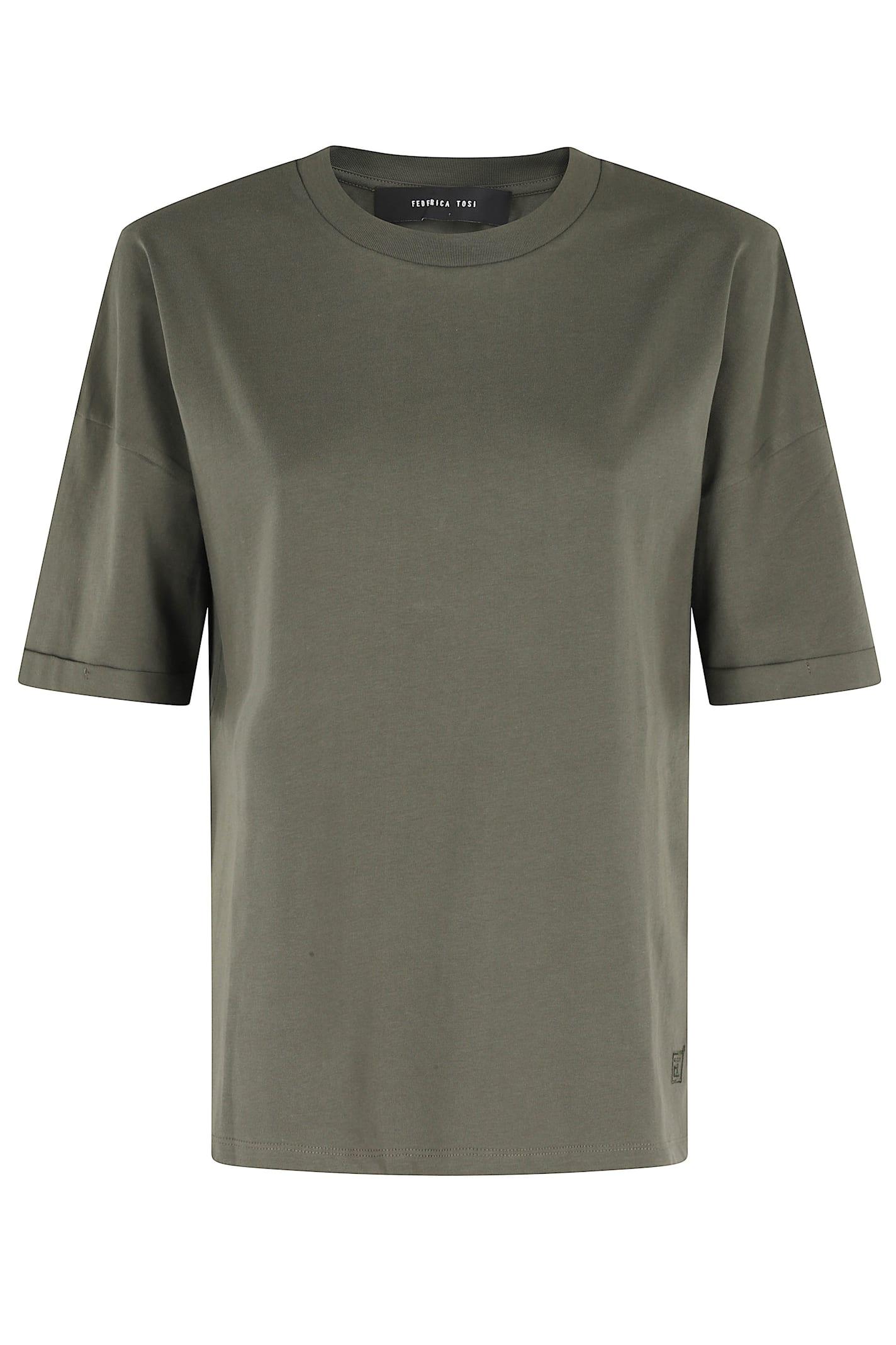 federica tosi t-shirt in jersey di cotone