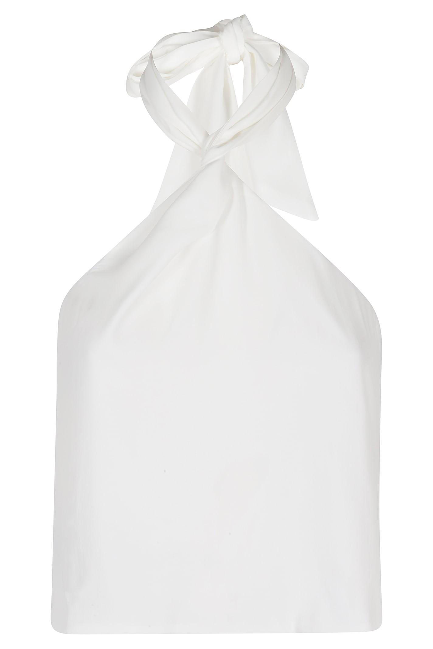 federica tosi top con torcion crepe de chine