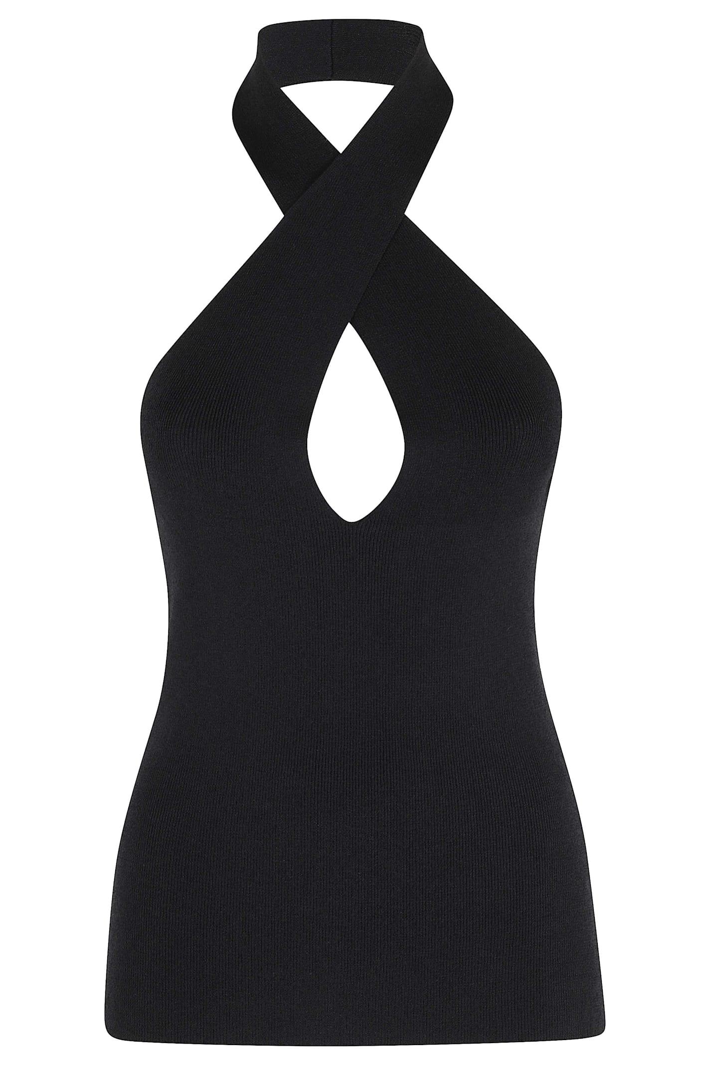 federica tosi top scollo incrociato