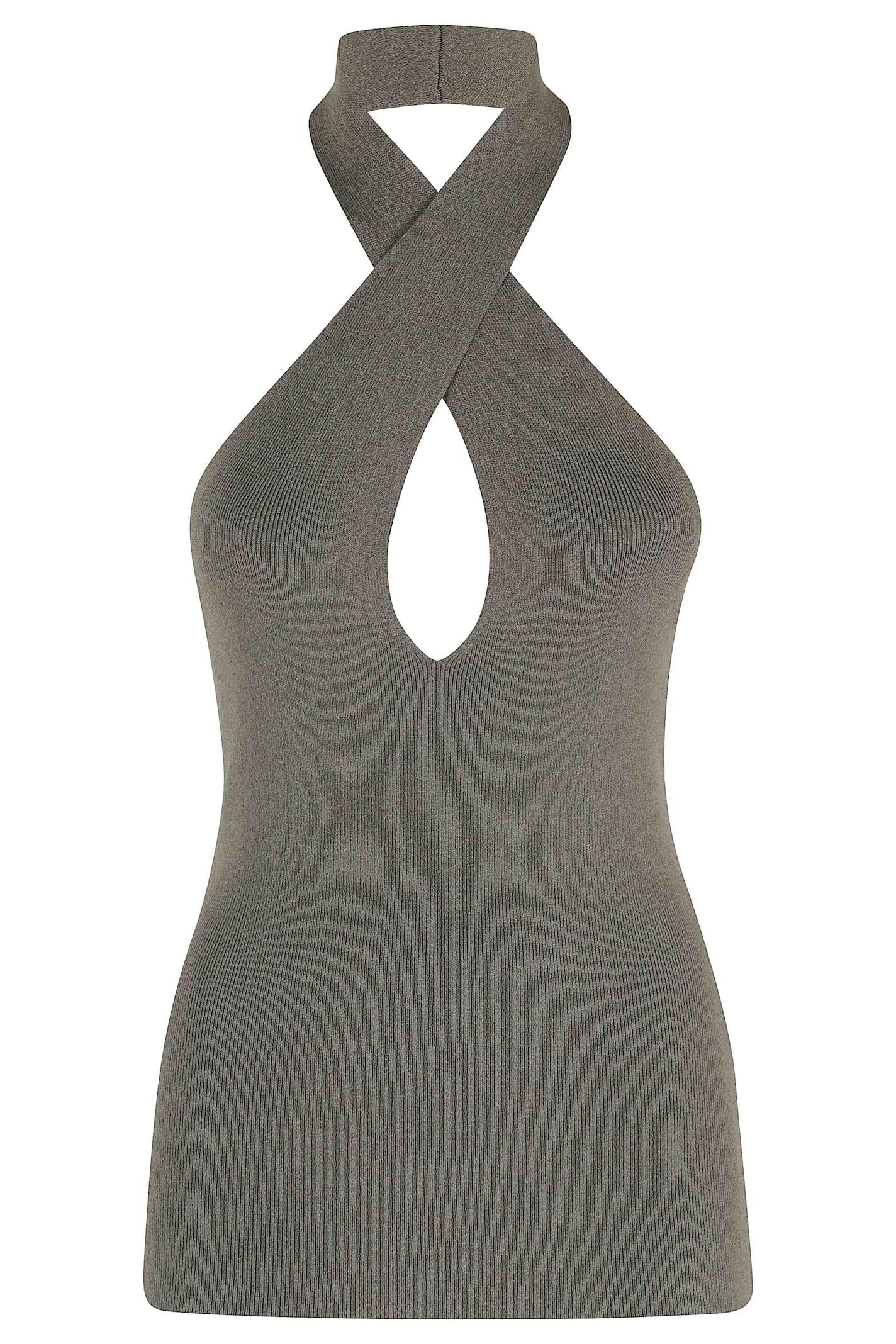 federica tosi top scollo incrociato