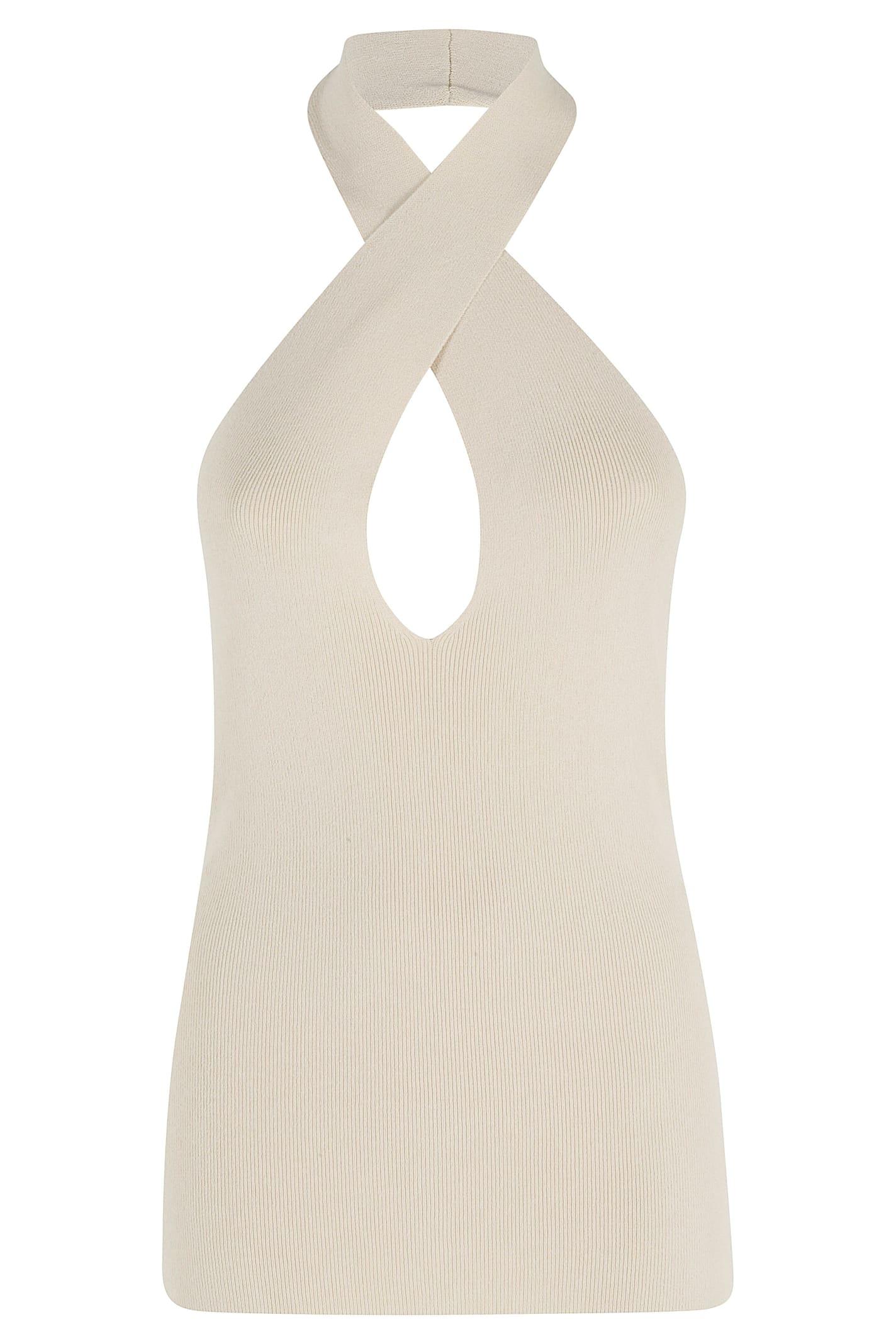 federica tosi top scollo incrociato