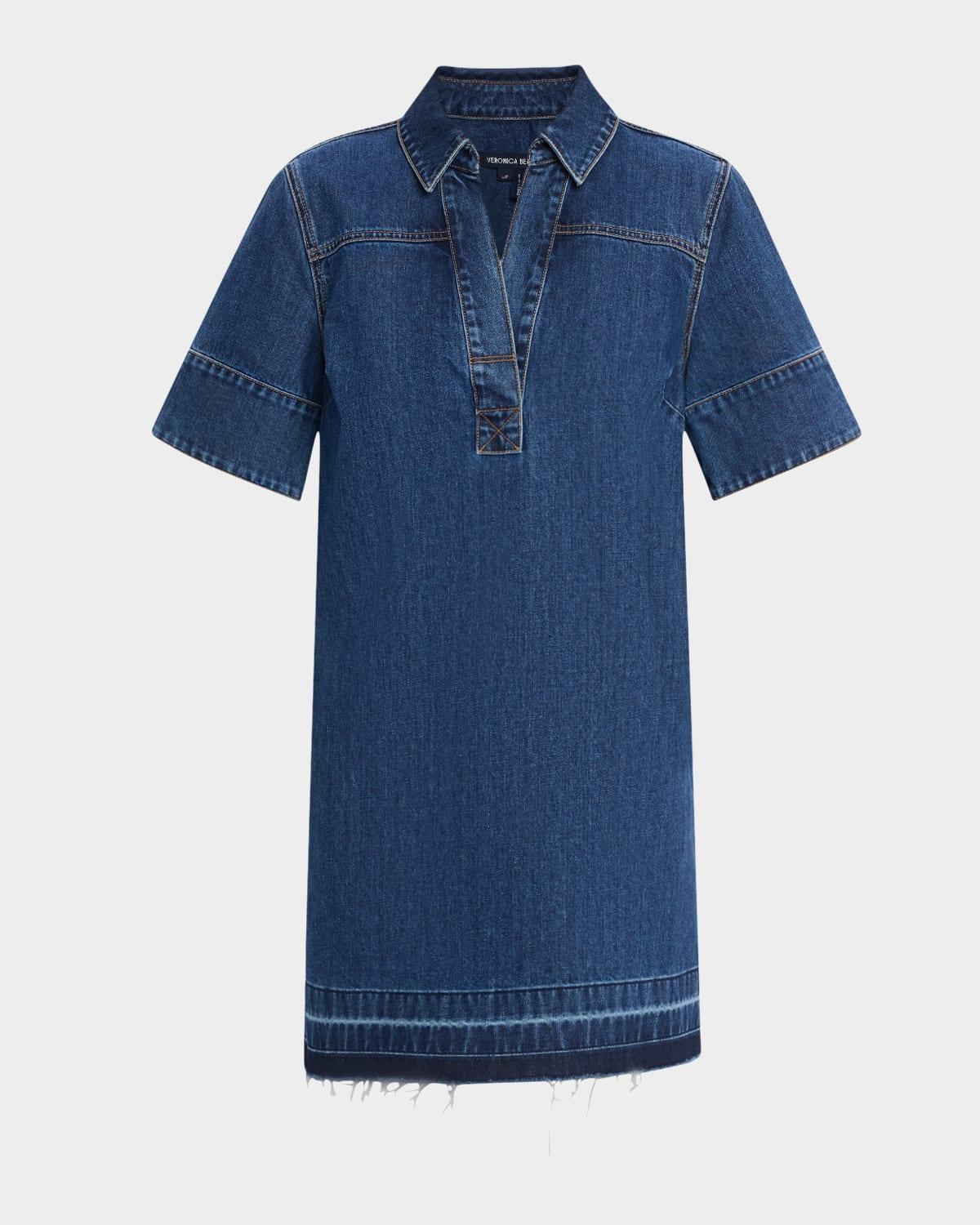 felice denim mini dress
