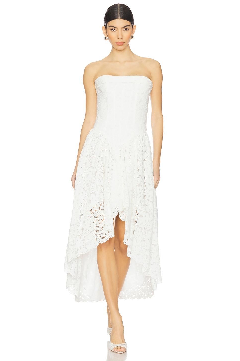 felicidad strapless lace dress