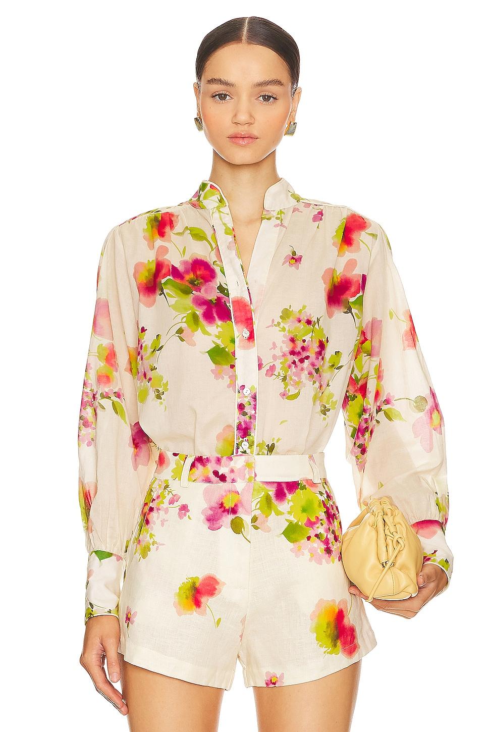 felicity print blouse