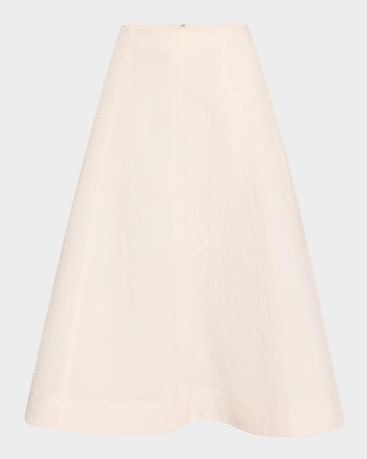 fellini textured a-line skirt