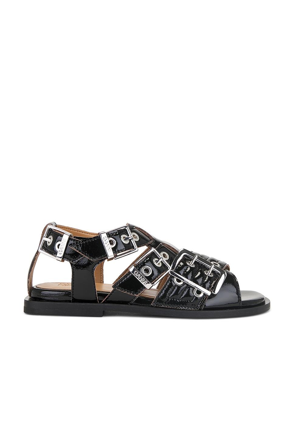 feminine buckle sandal