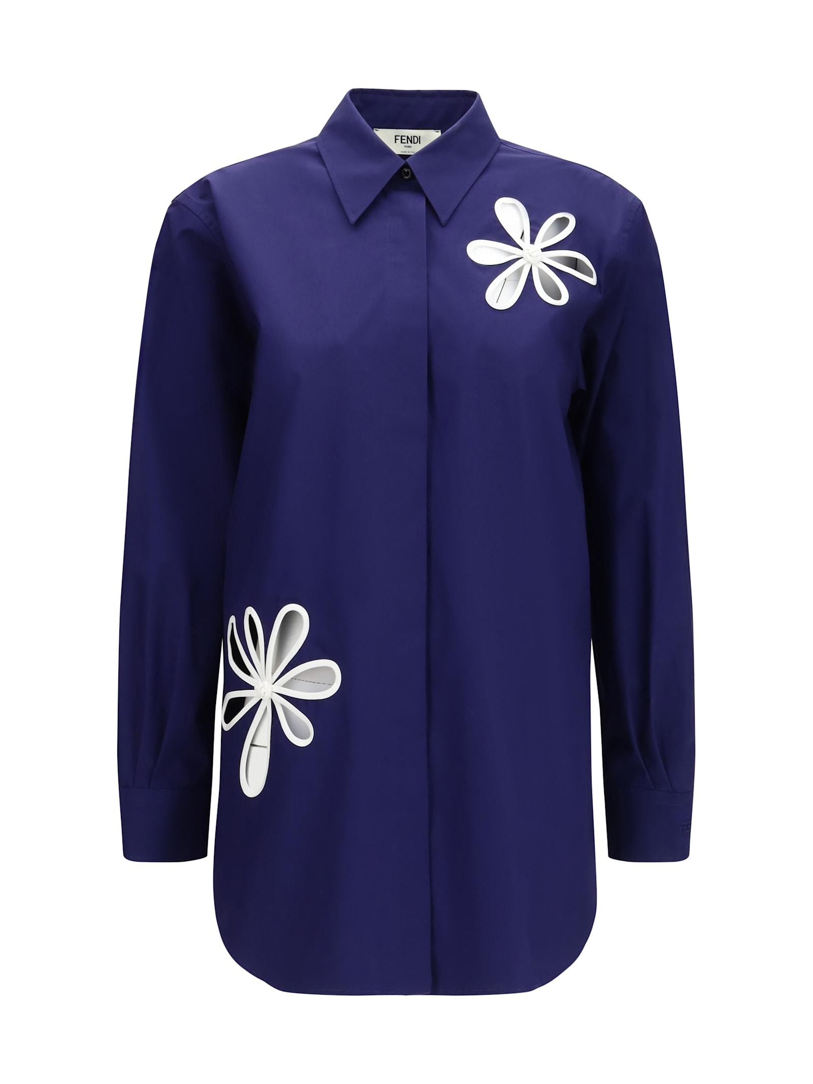 fendi ajour motif shirt