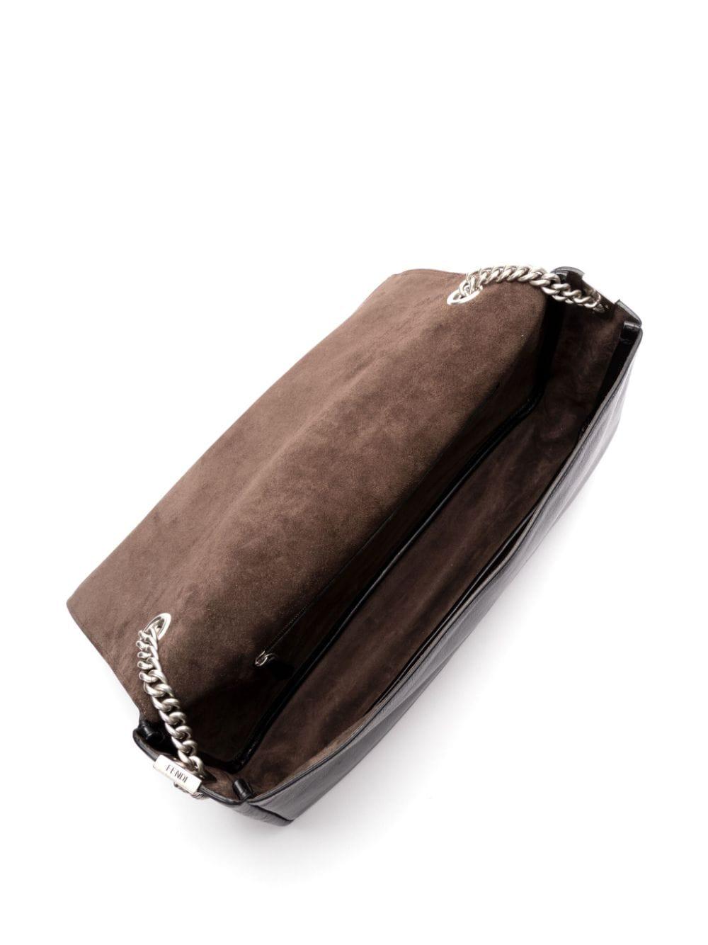 fendi bags black calf leather - women