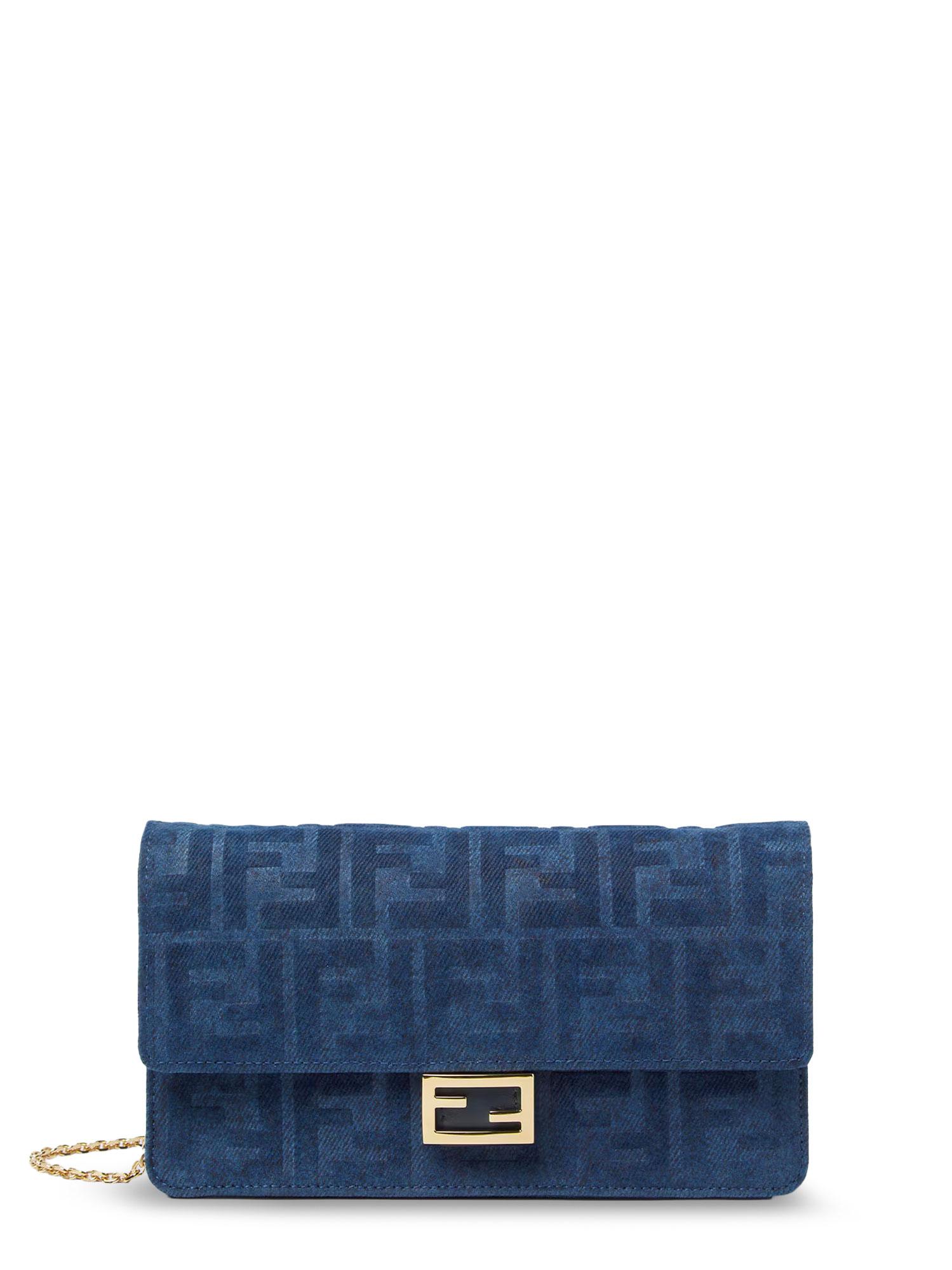 fendi bags blu abisso corduroy - women