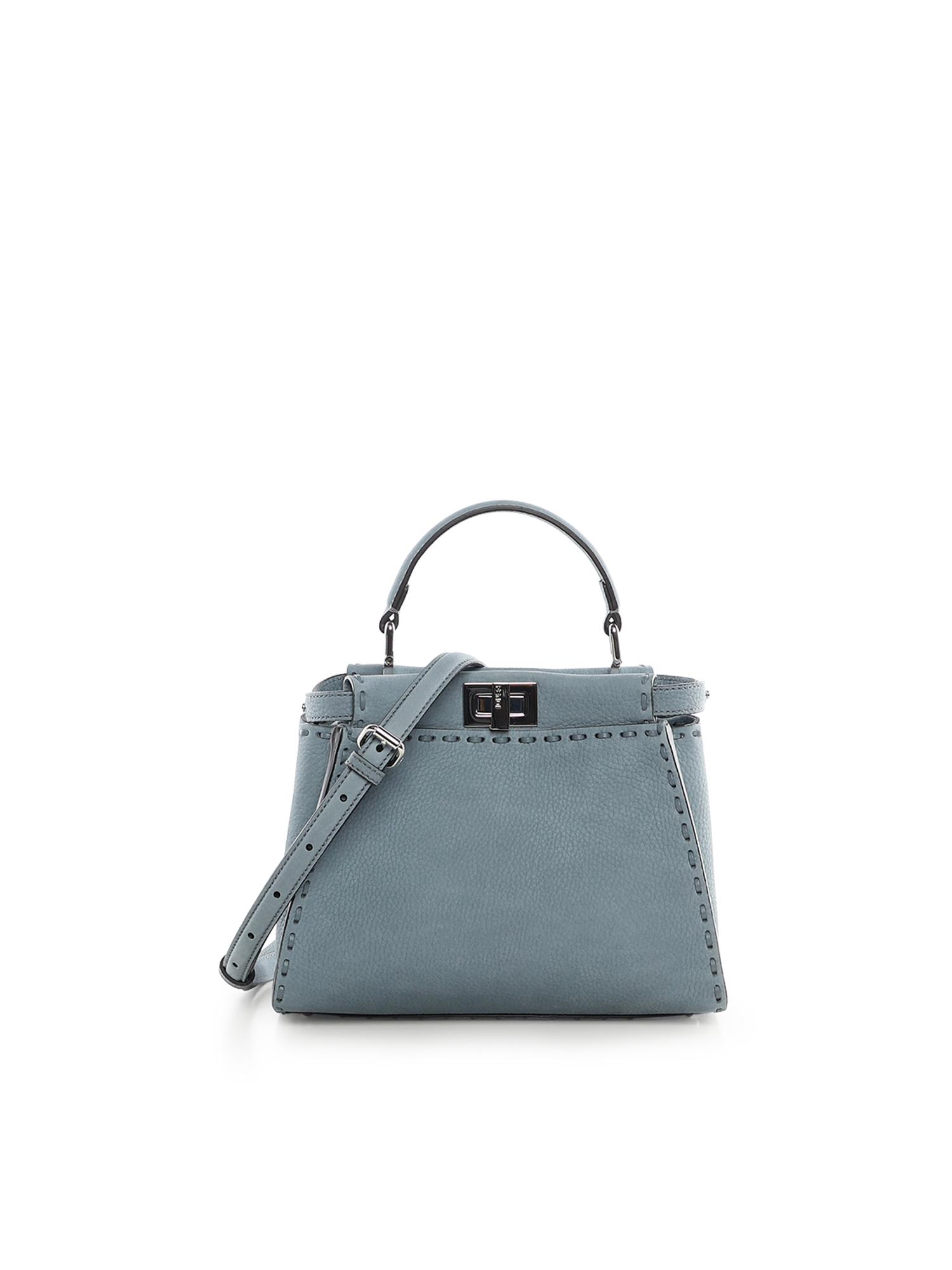 fendi bags blue calfskin - women