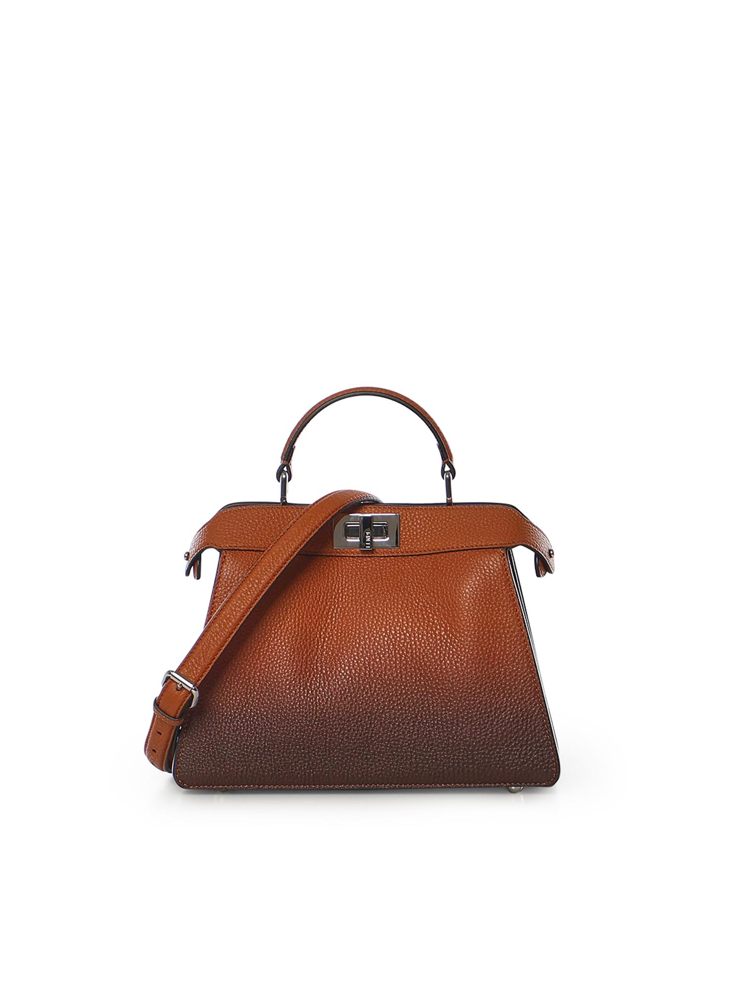 fendi bags brown calfskin - women