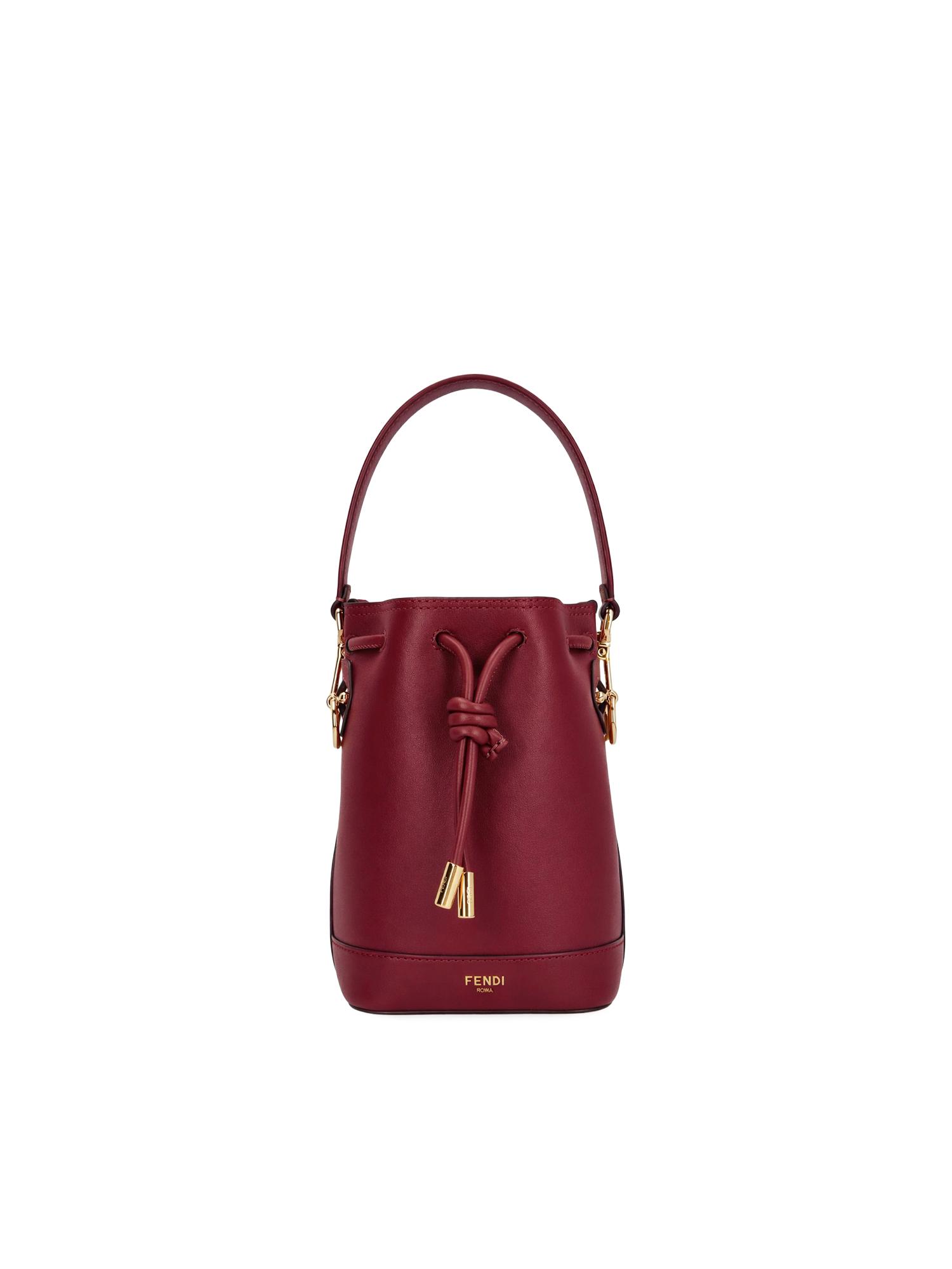fendi bags dark red calfskin - women