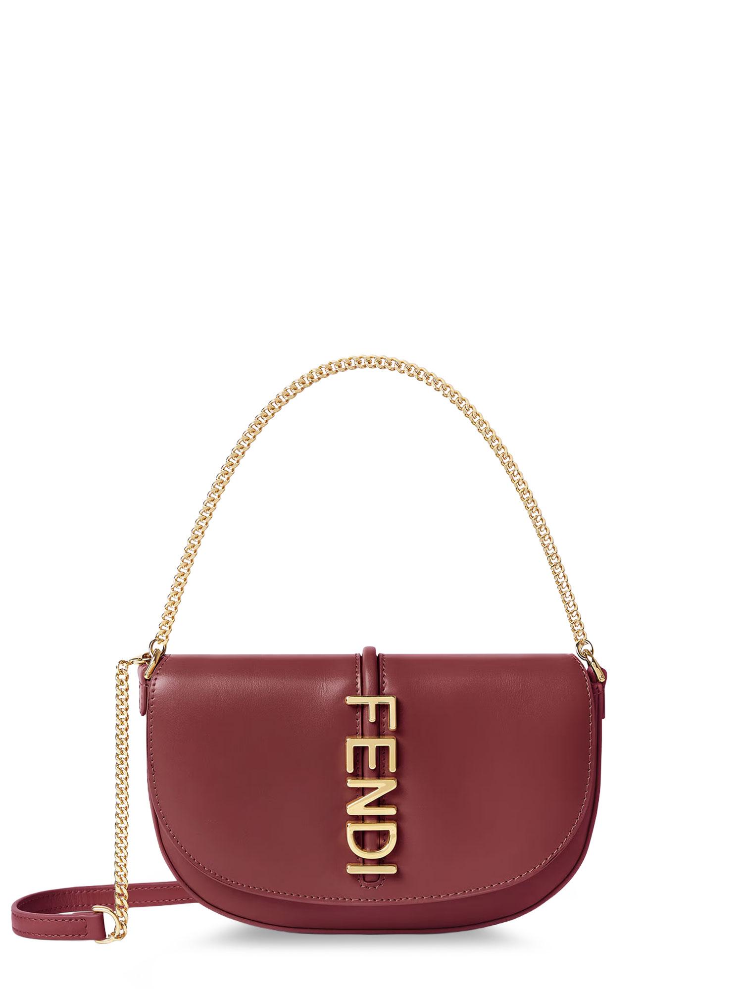 fendi bags rso scuro pelle - women