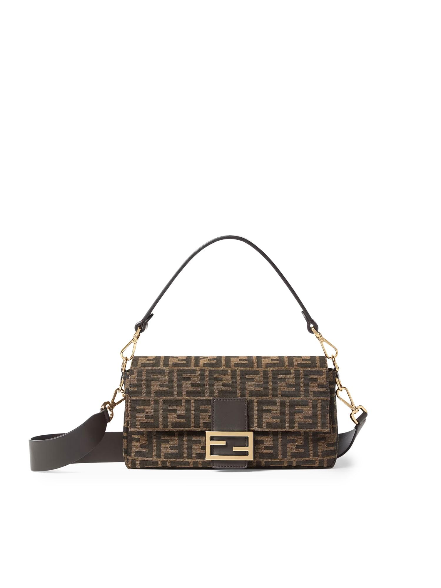 fendi baguette ff jacquard bag