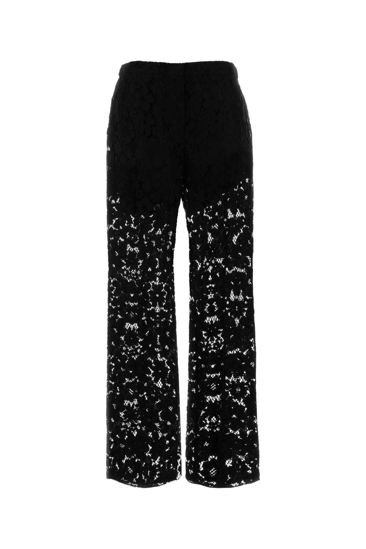 fendi black lace pant