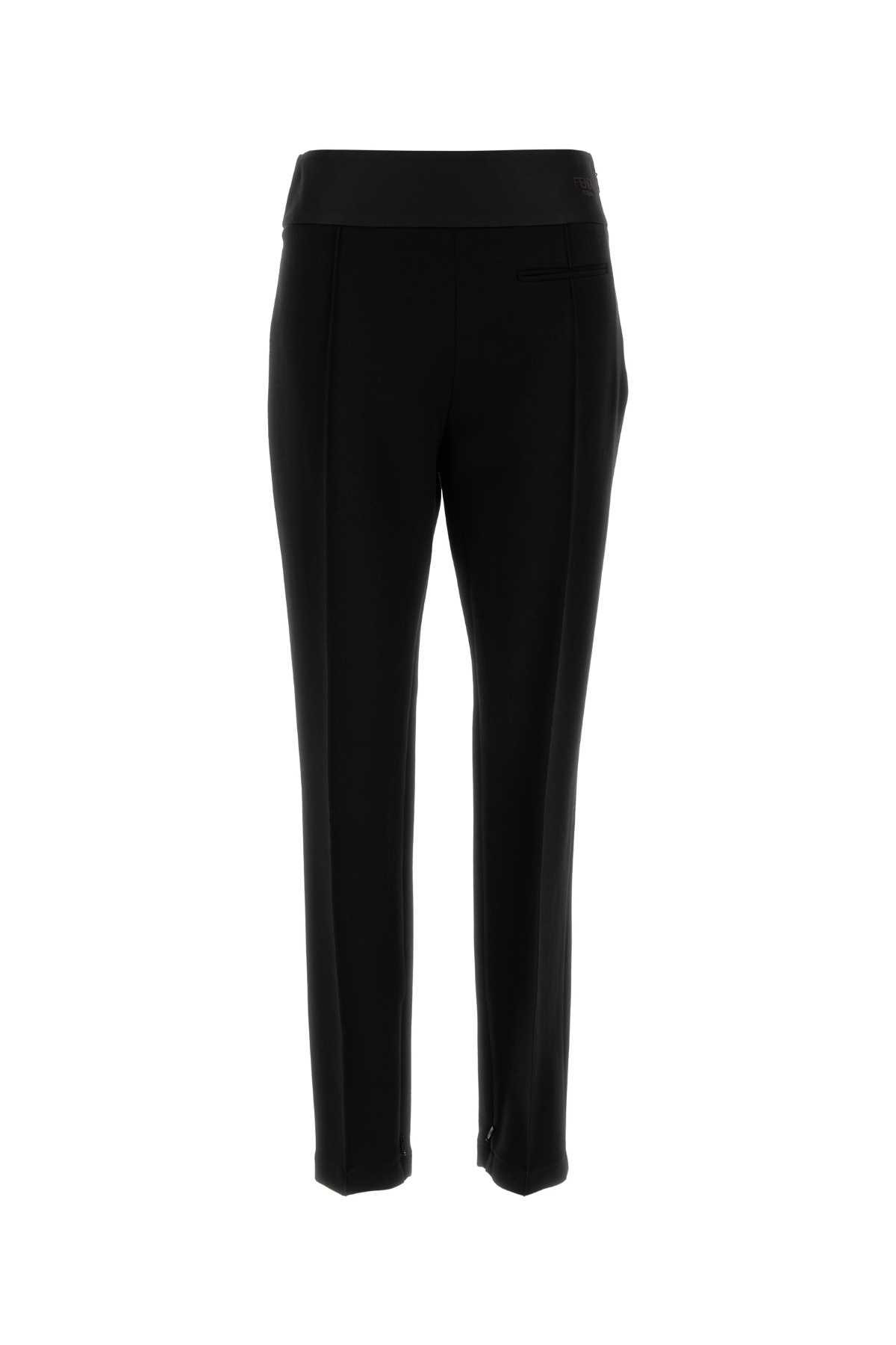 fendi black stretch cady pant