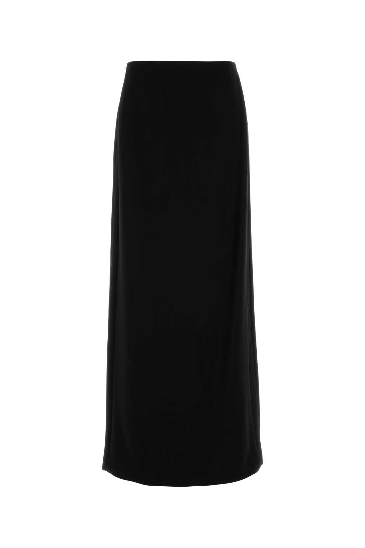 fendi black stretch cady skirt