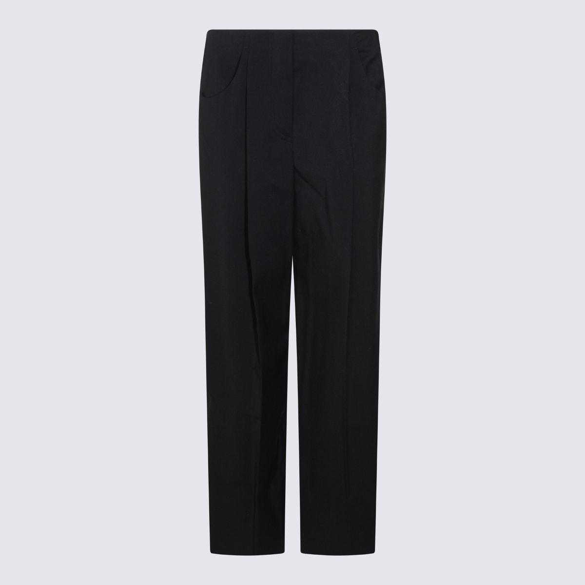 fendi black wool pants