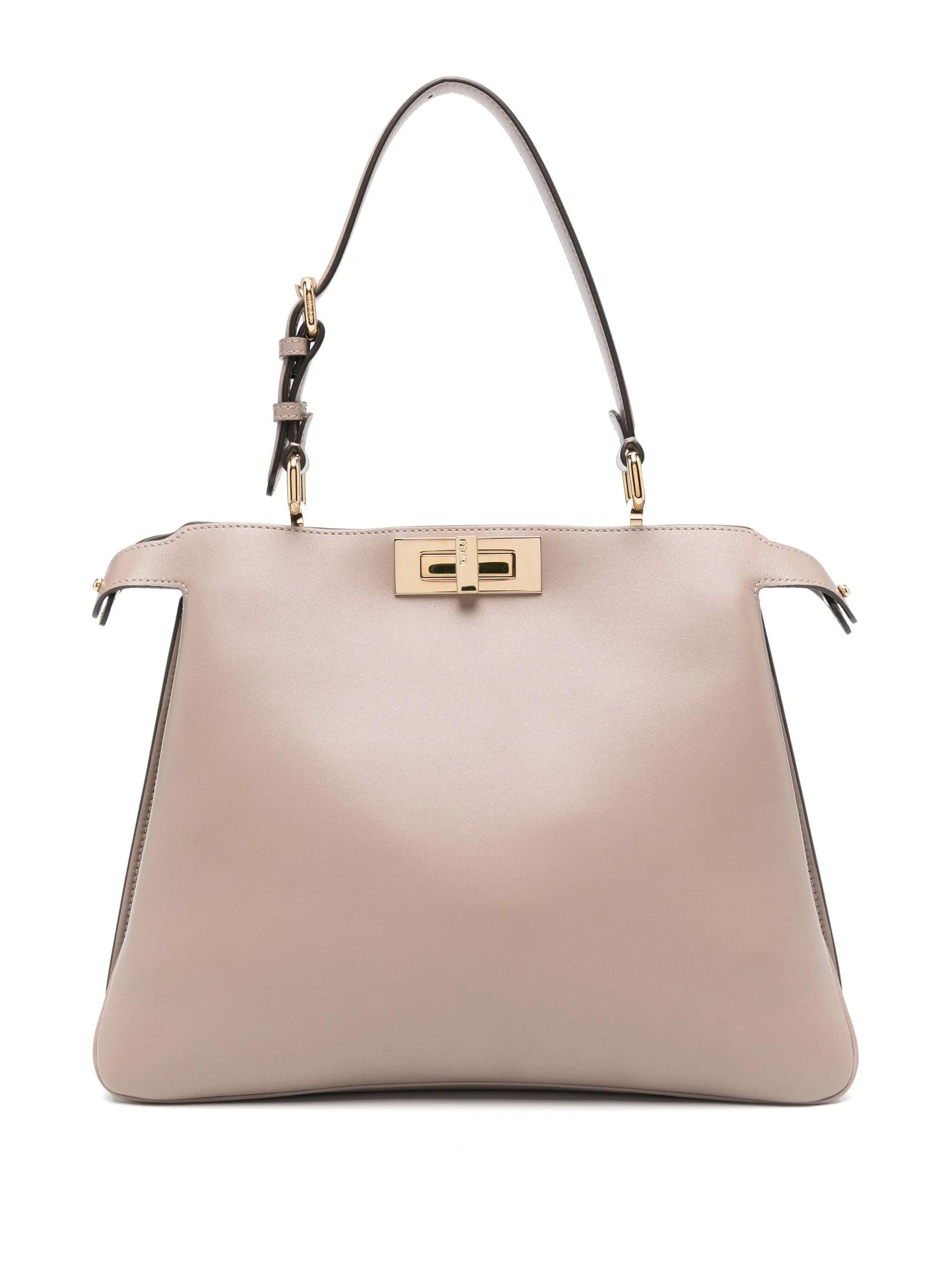 fendi borsa nude & neutrals leather - women