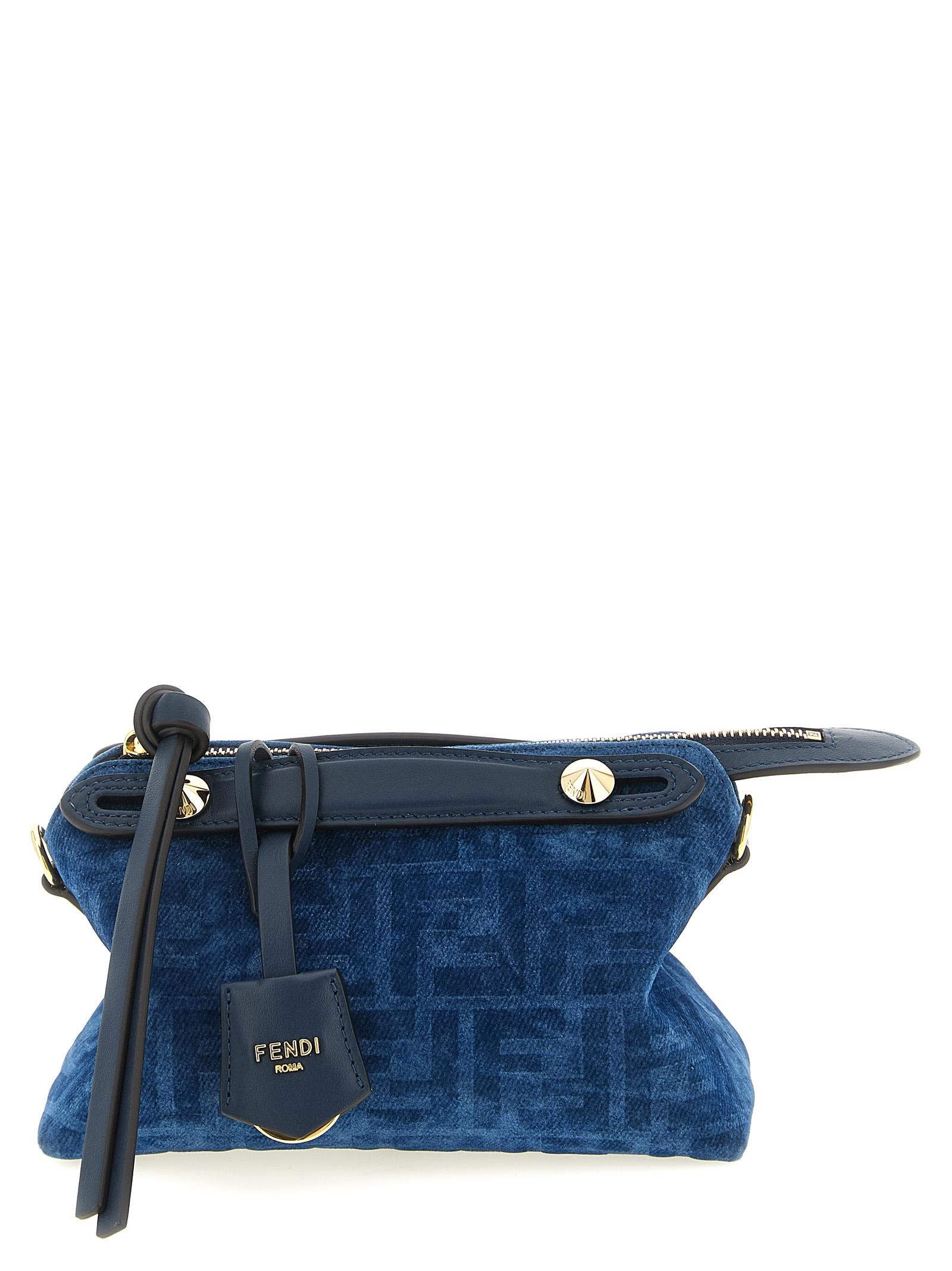 fendi by the way soft mini handbag blue hand bags - women