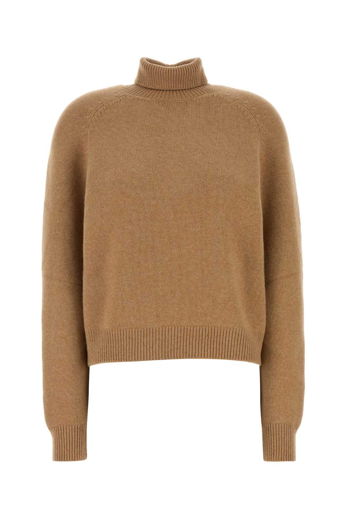 fendi camel cashmere blend sweater