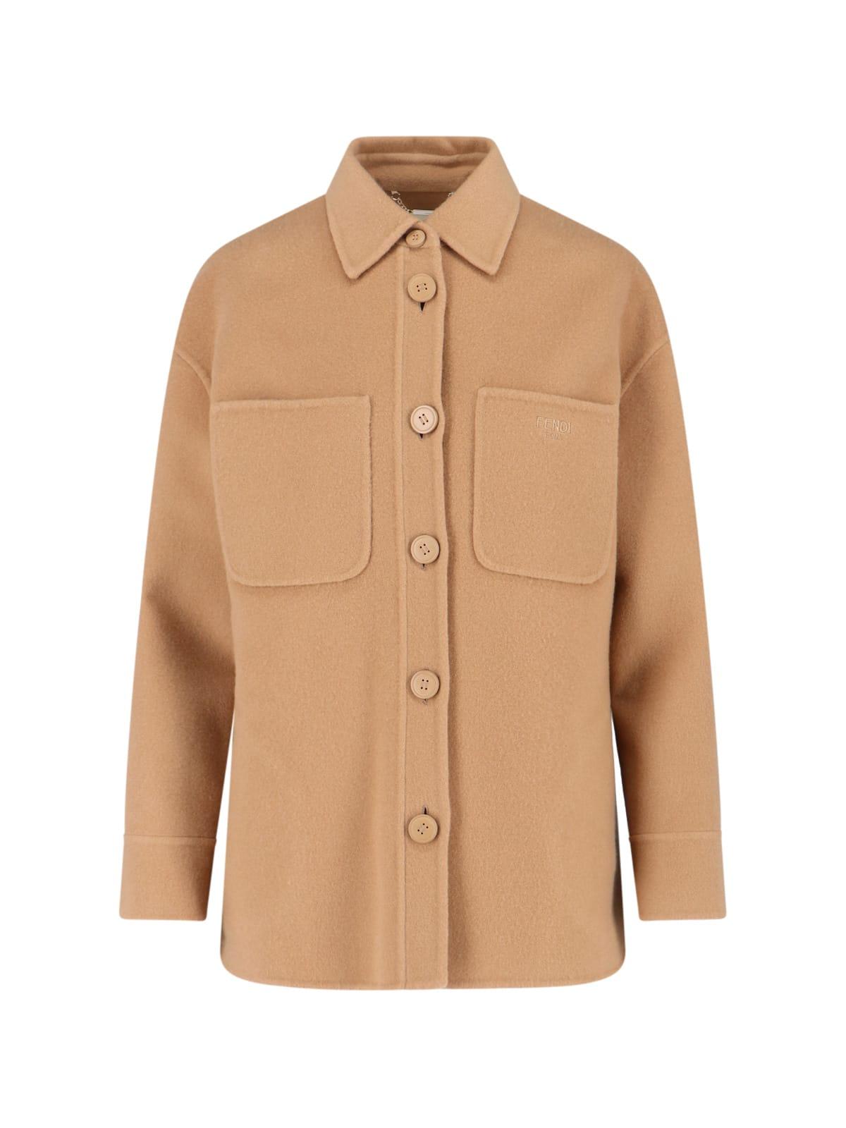 fendi cashmere shirt jacket