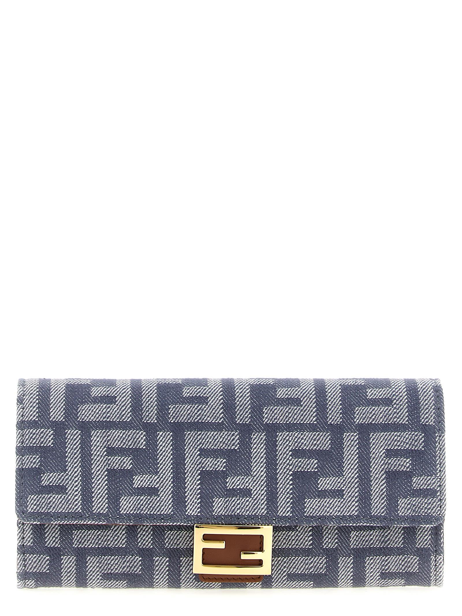 fendi continental baguette wallet on chain