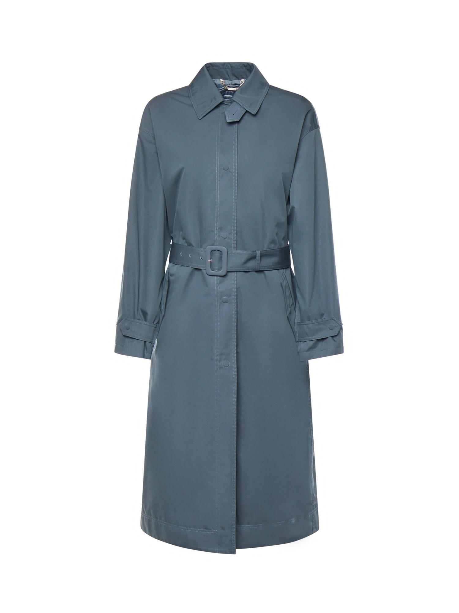 fendi cotton gabardine midi trench coat