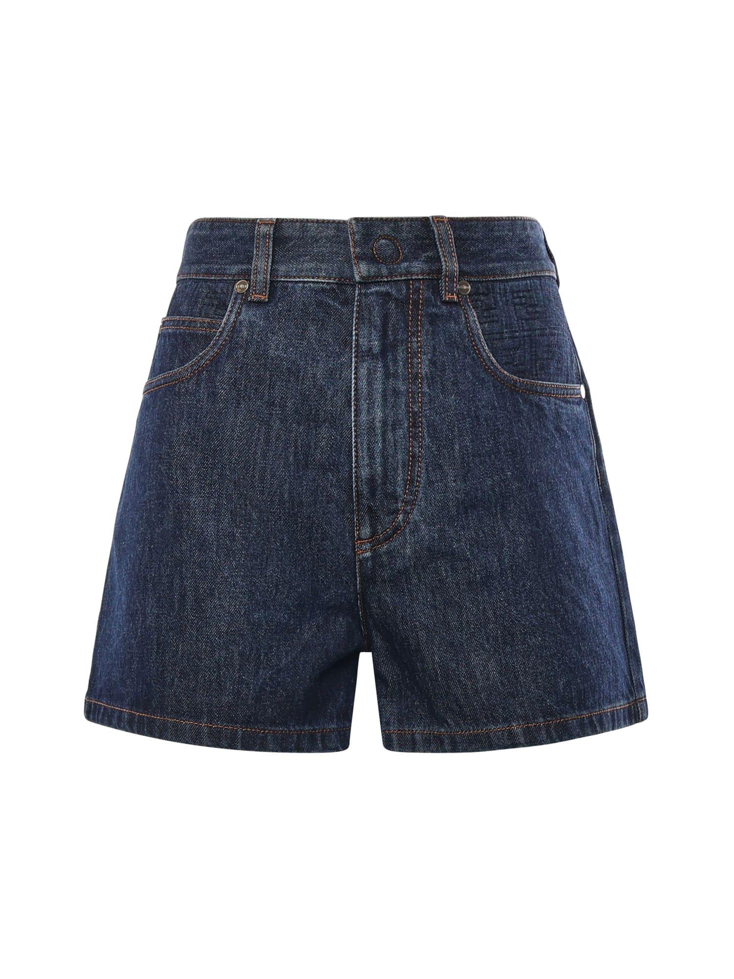 fendi denim shorts
