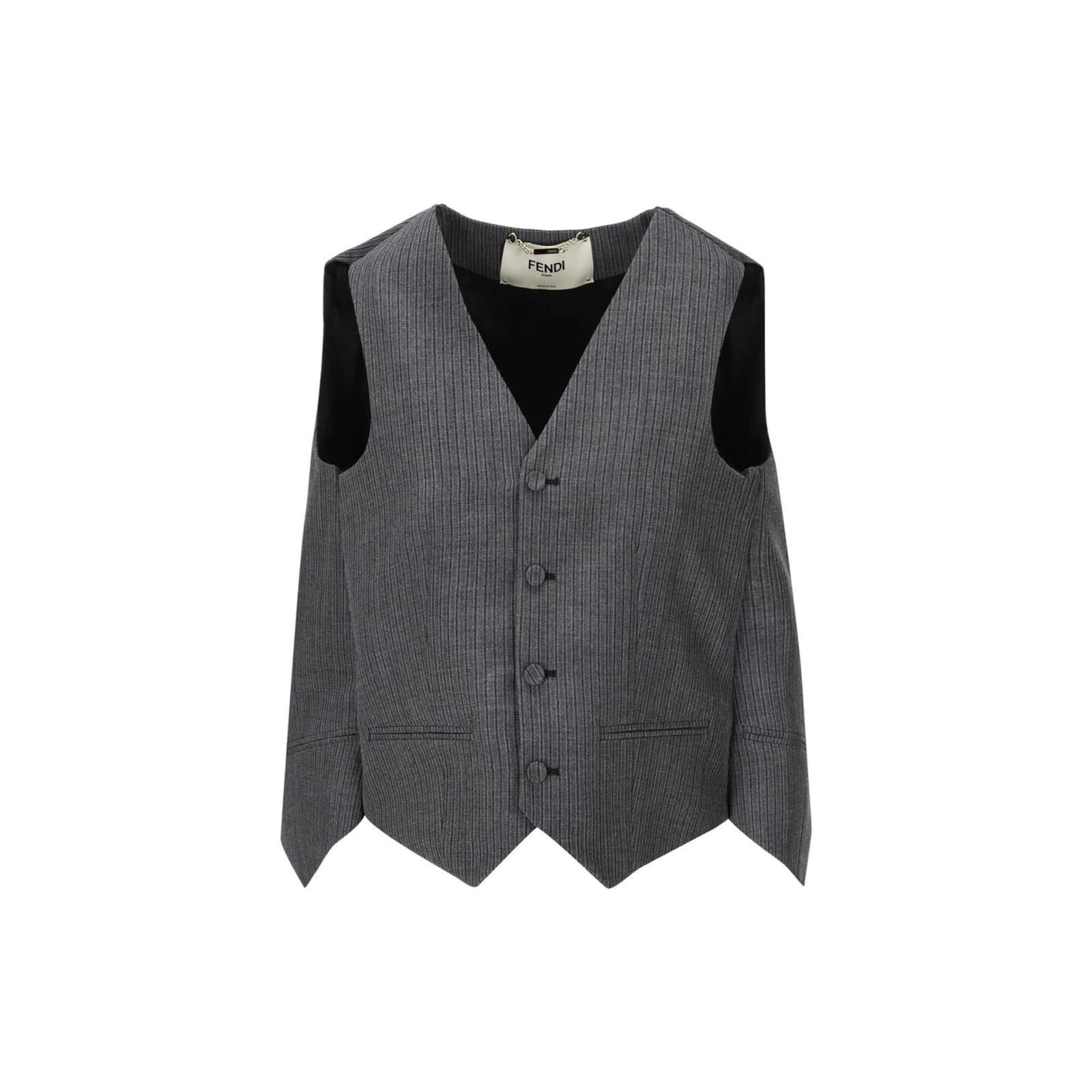fendi destructured vest