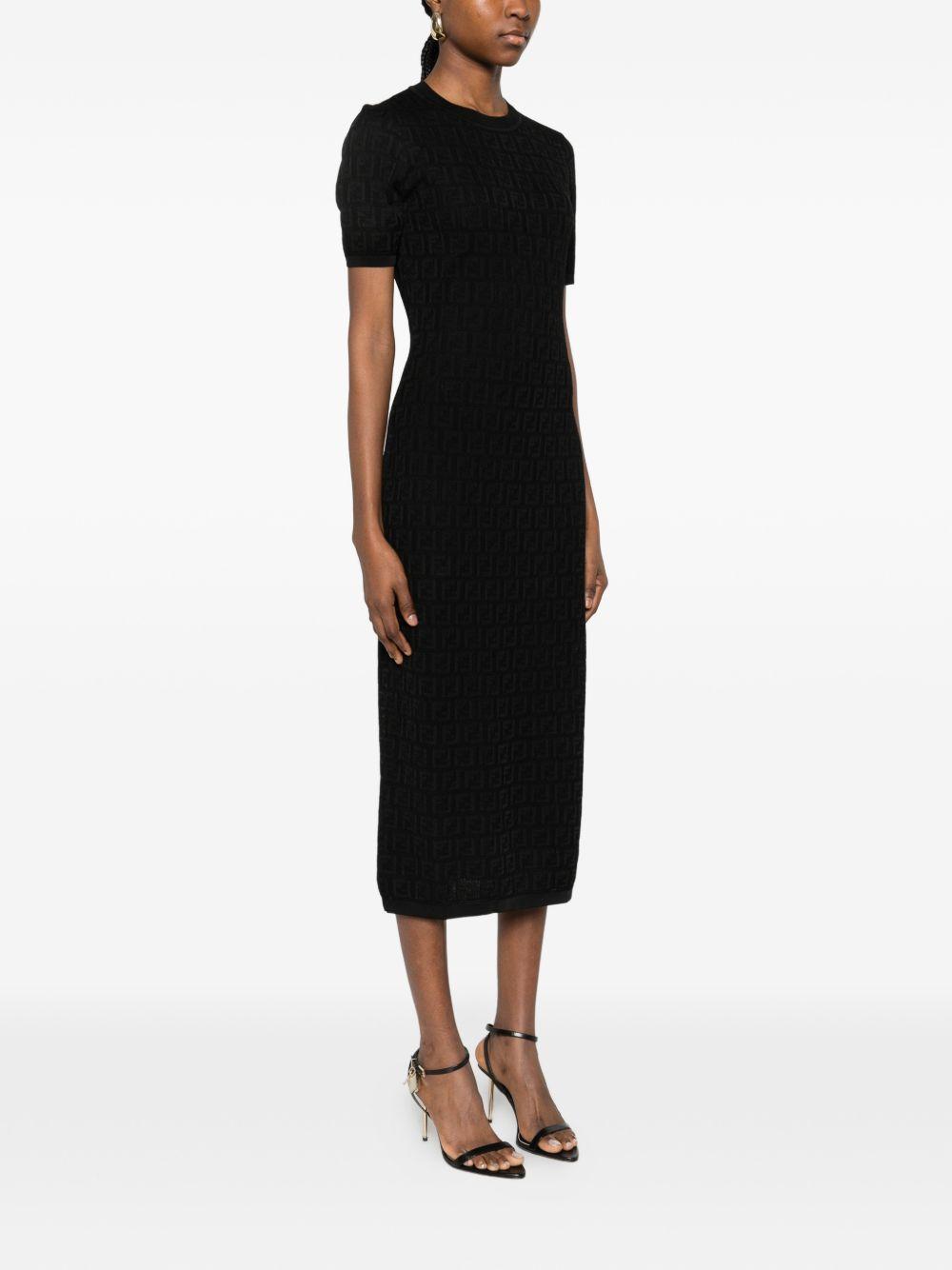 fendi dresses black cotton - women