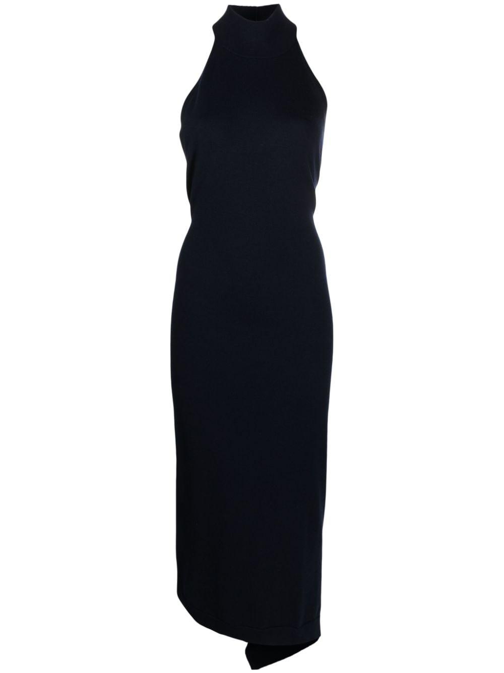 fendi dresses blue wool polyamide elastane - women