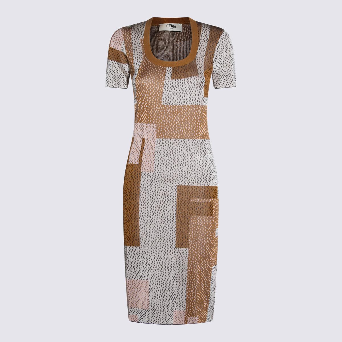 fendi dresses multi/ivory _vi pa pl - women