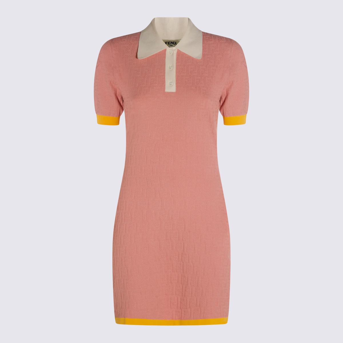 fendi dresses pink _100 % co - women
