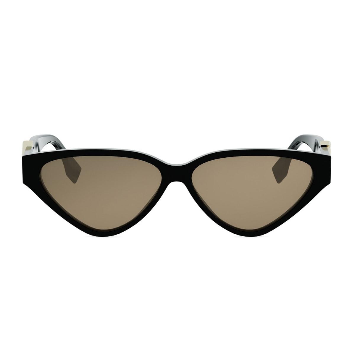 fendi eyewear fendi fe40184i ff diamonds 01e nero sunglasses