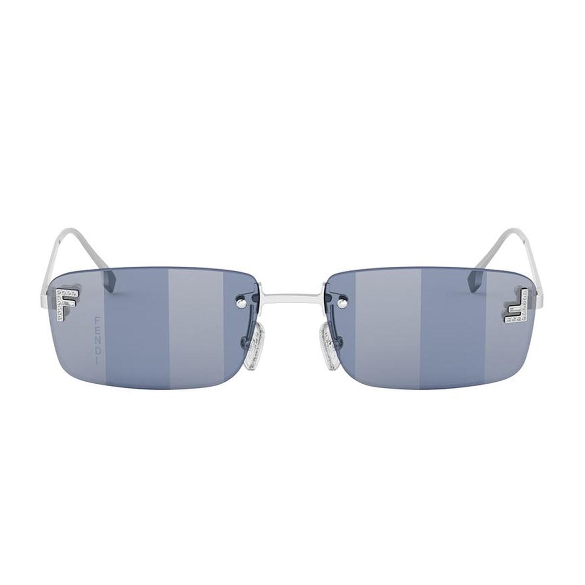 fendi eyewear fendi fe4172us fendi first crystal 16x argento sunglasses