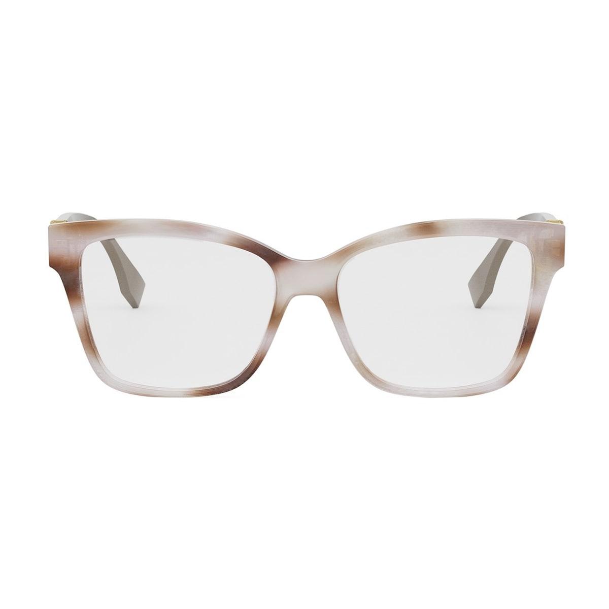 fendi eyewear fendi fe50117i ff diamonds 055 rosa marrone glasses