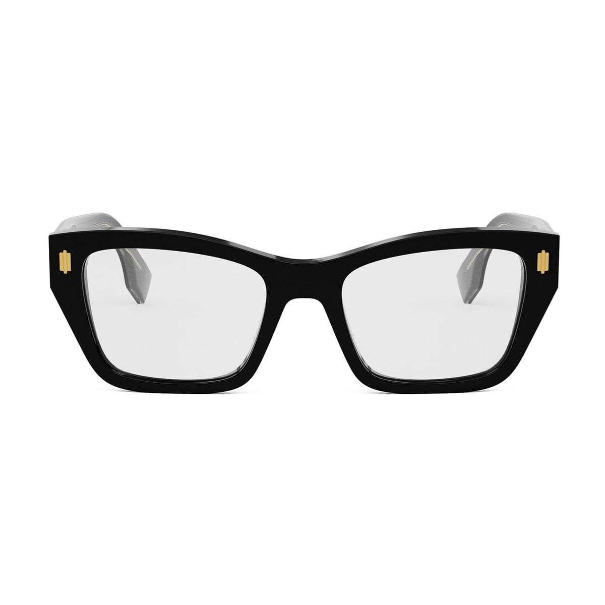 fendi eyewear fendi fe50118i fendi roma 001 nero glasses